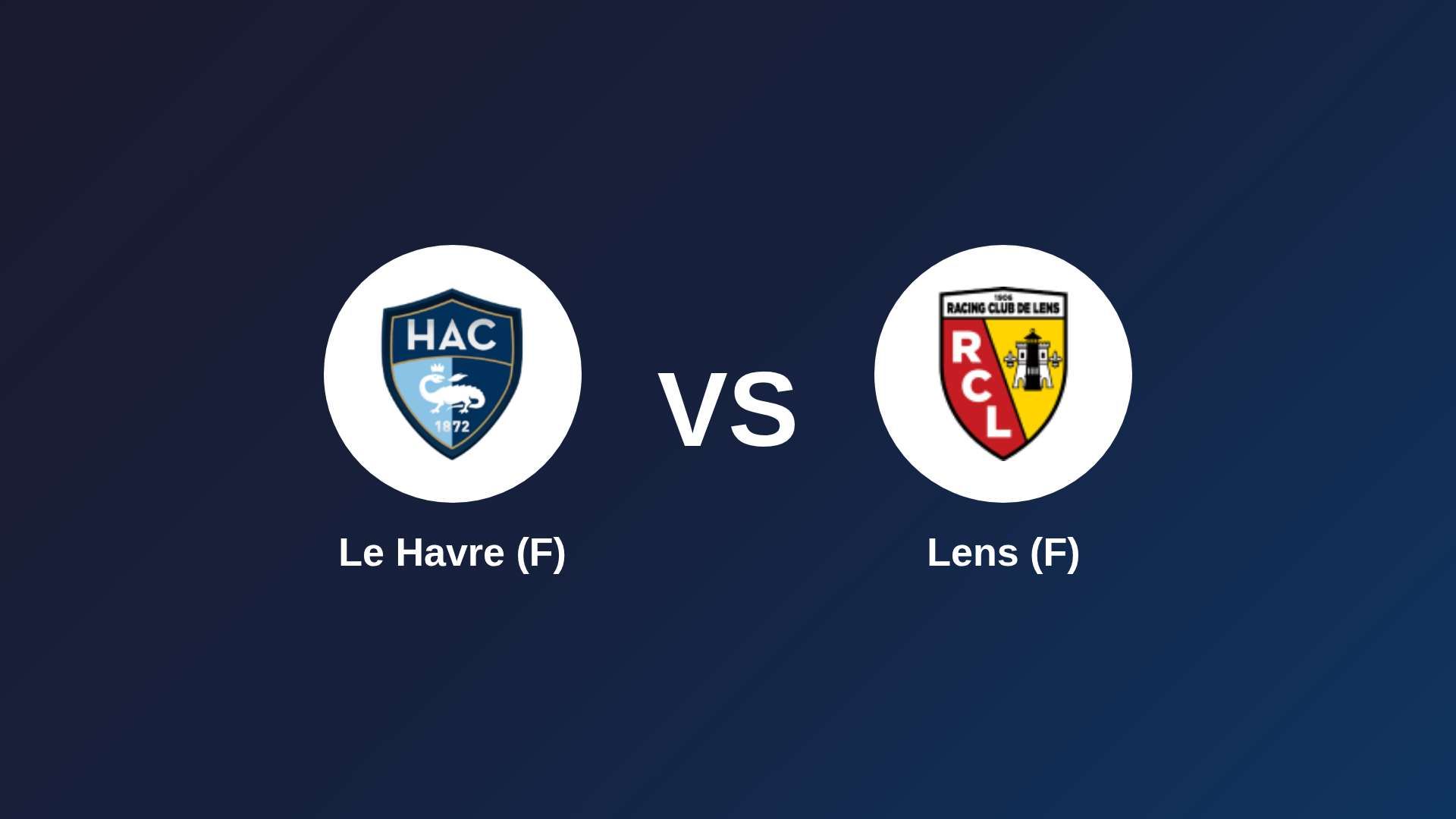 Le Havre (F) vs Lens (F)