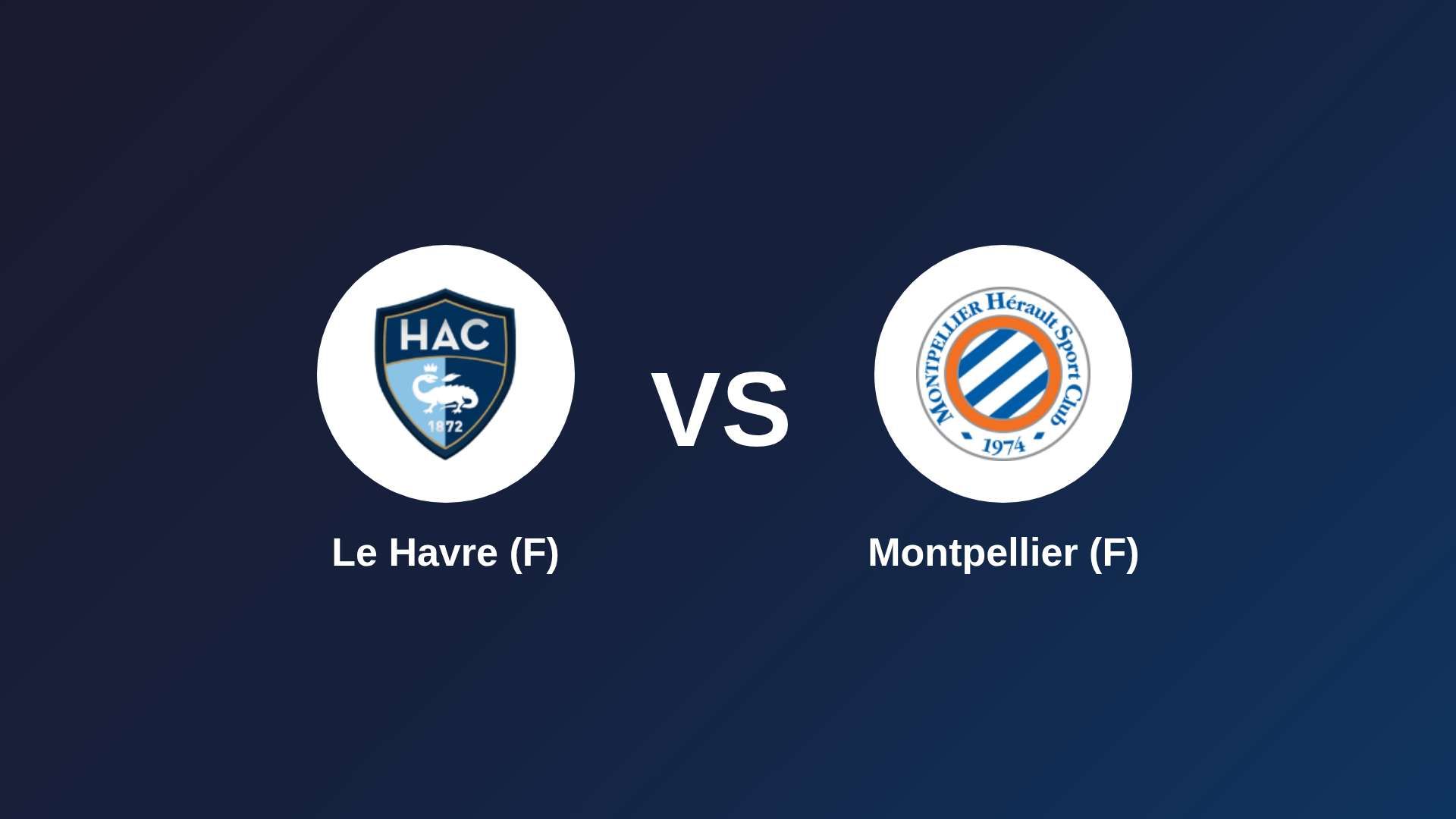 Le Havre (F) vs Montpellier (F)