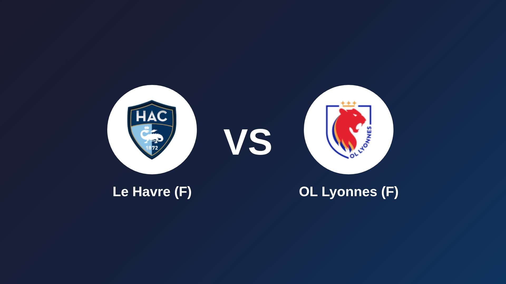 Le Havre (F) vs OL Lyonnes (F)