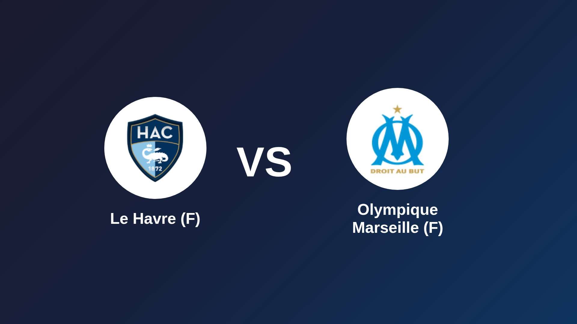Le Havre (F) vs Olympique Marseille (F)