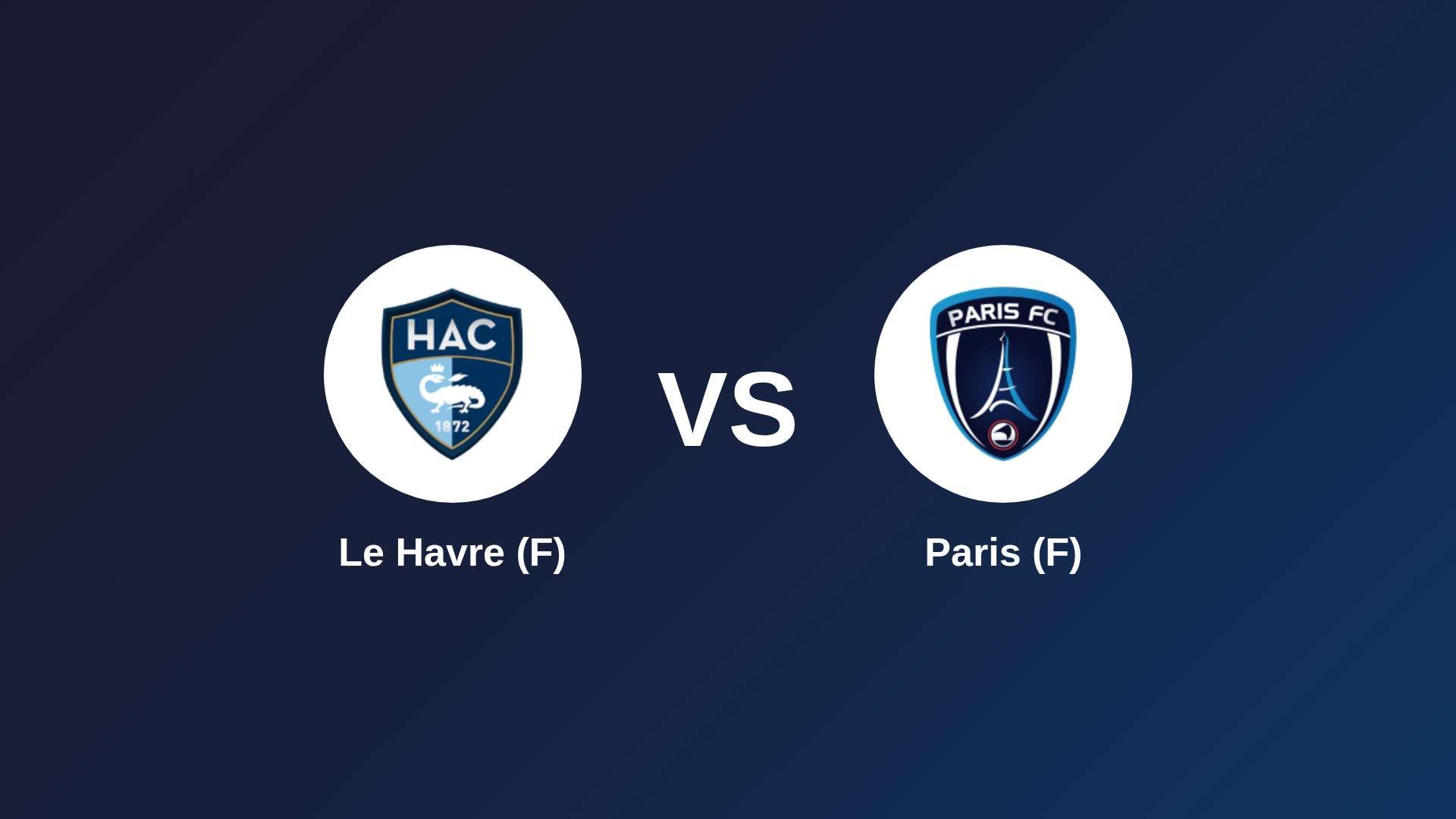 Le Havre (F) vs Paris (F)