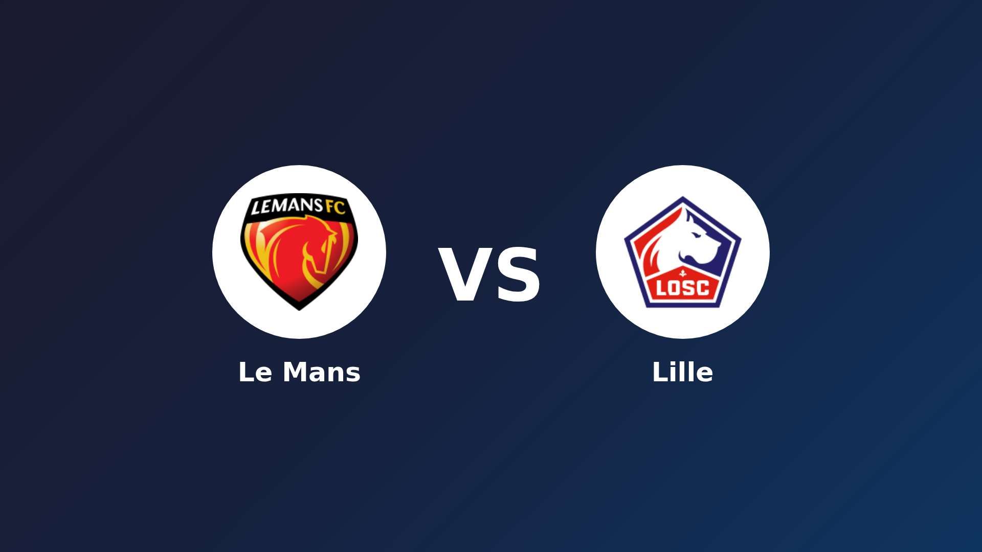 Le Mans vs LOSC Lille