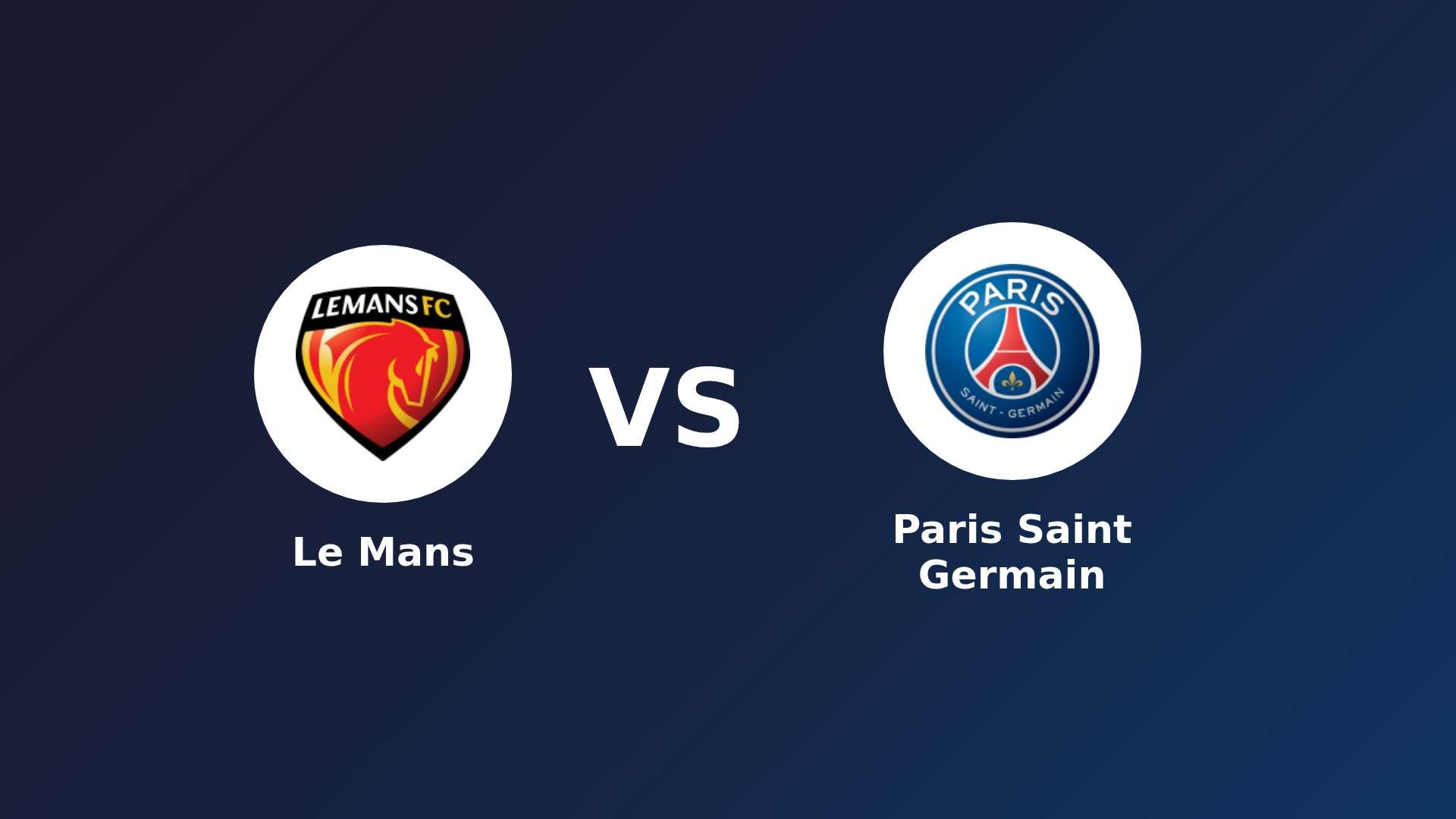 Le Mans vs Paris Saint Germain