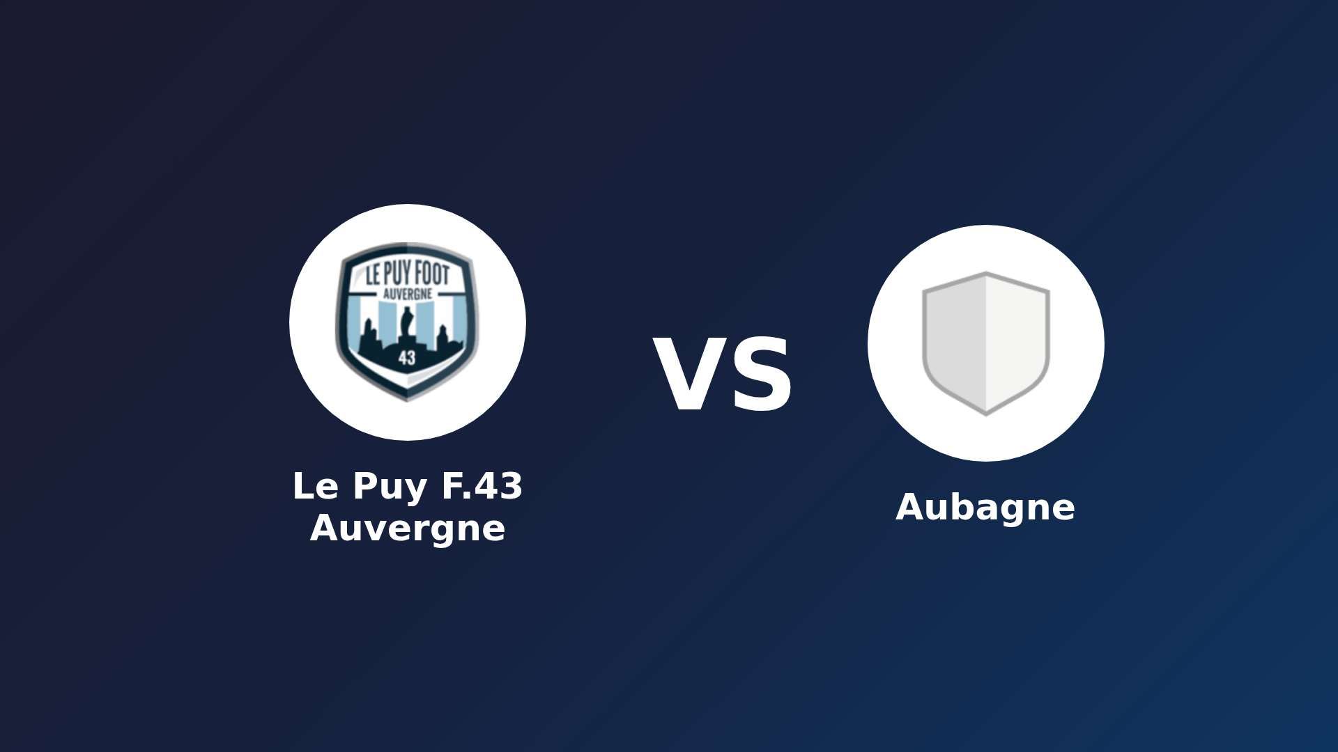 Le Puy-en-Velay vs Aubagne