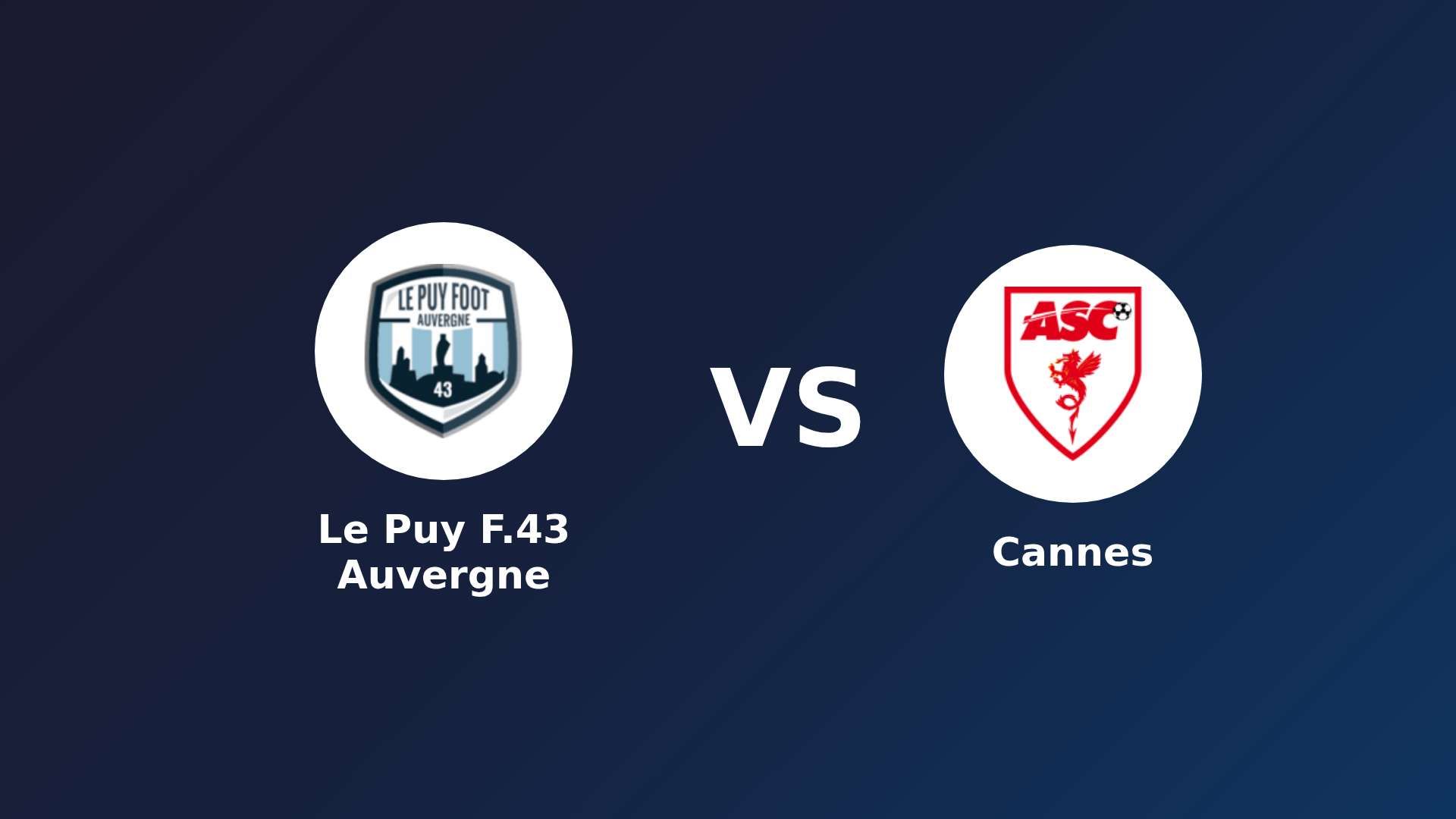 Le Puy-en-Velay vs Cannes