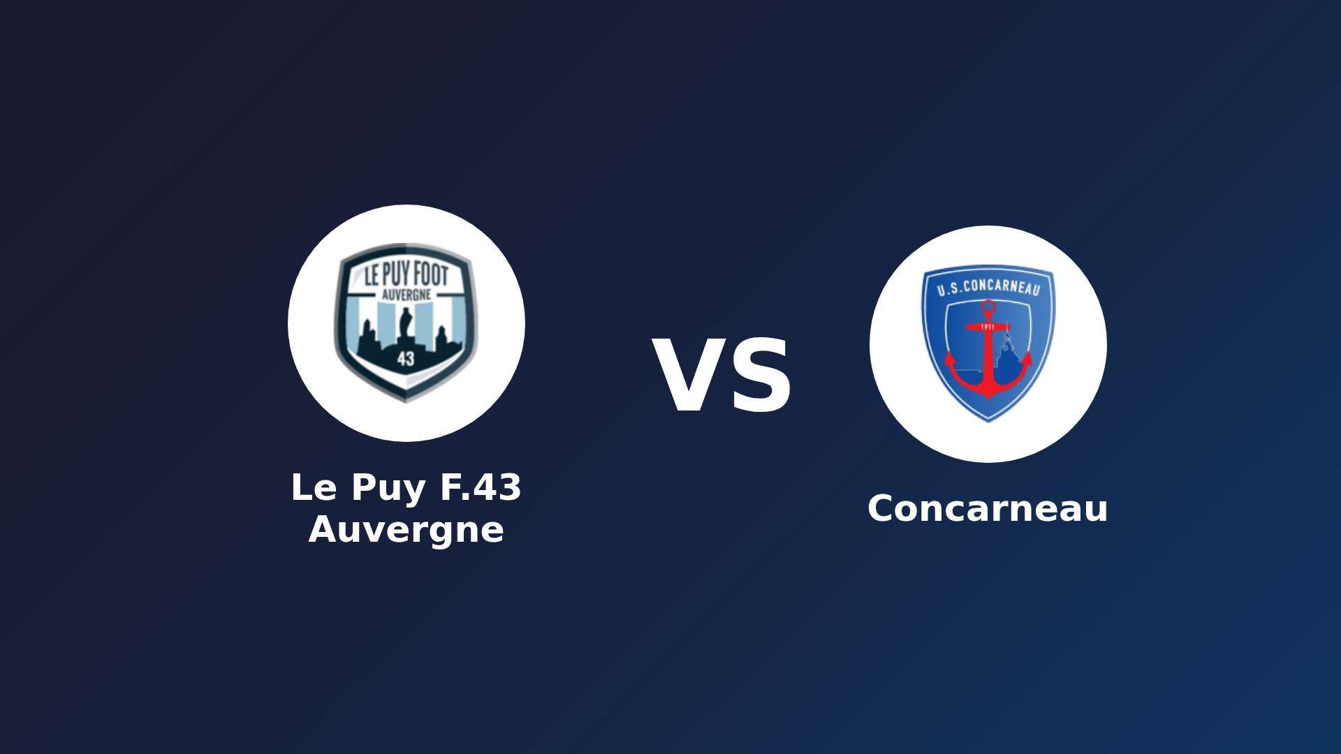 Le Puy-en-Velay vs Concarneau