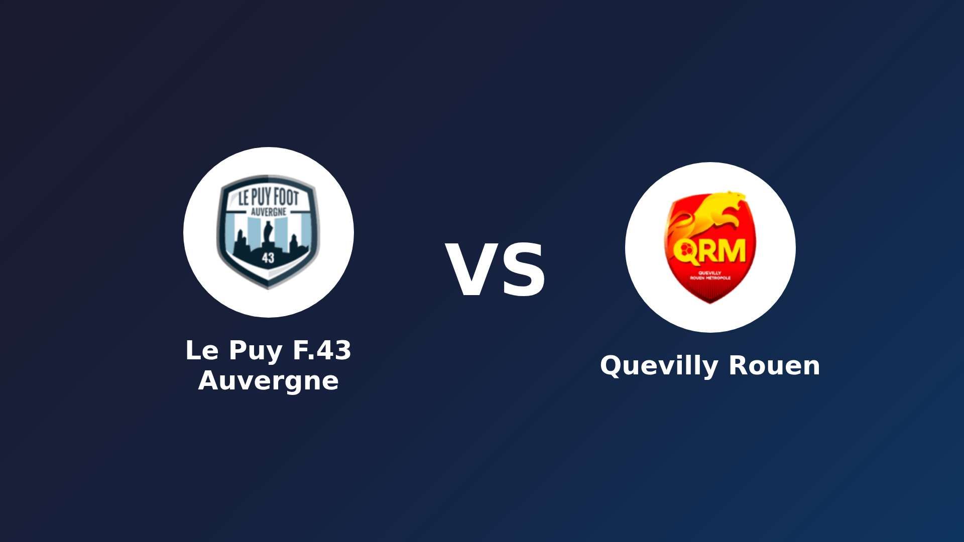 Le Puy-en-Velay vs Quevilly Rouen