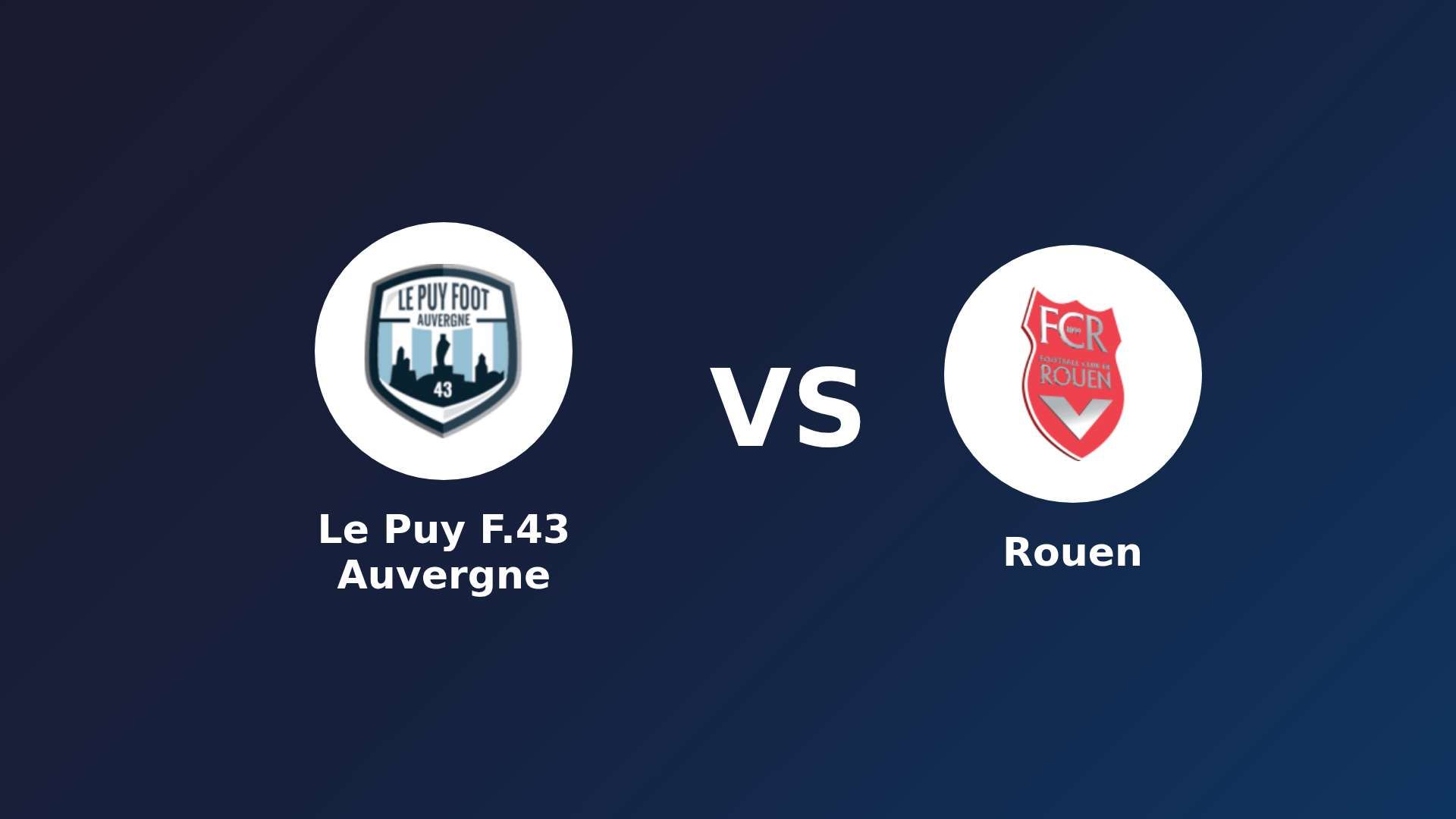 Le Puy-en-Velay vs Rouen
