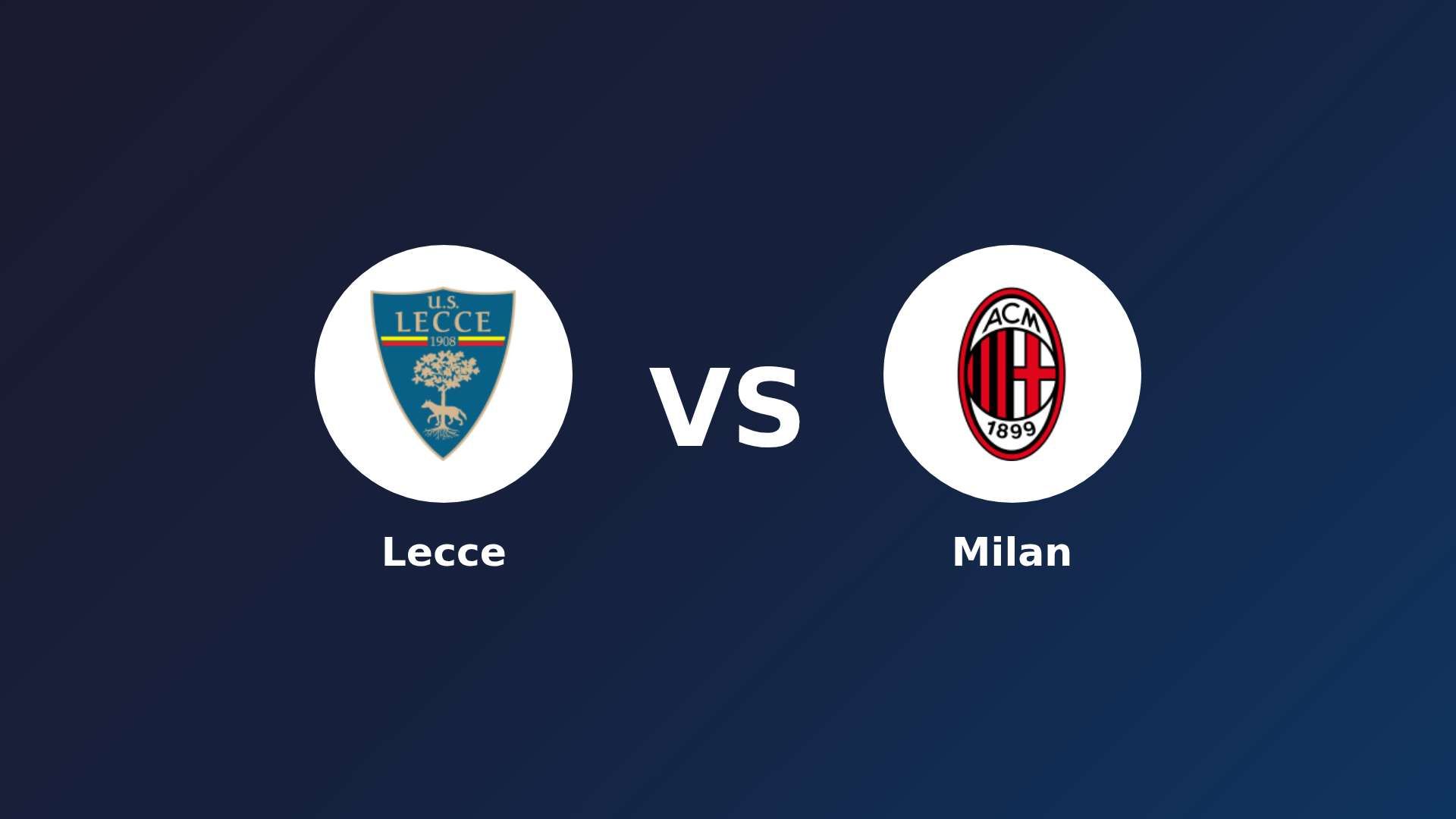 Lecce vs AC Milan