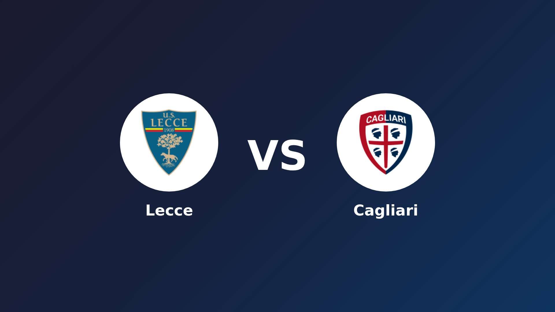 Lecce vs Cagliari