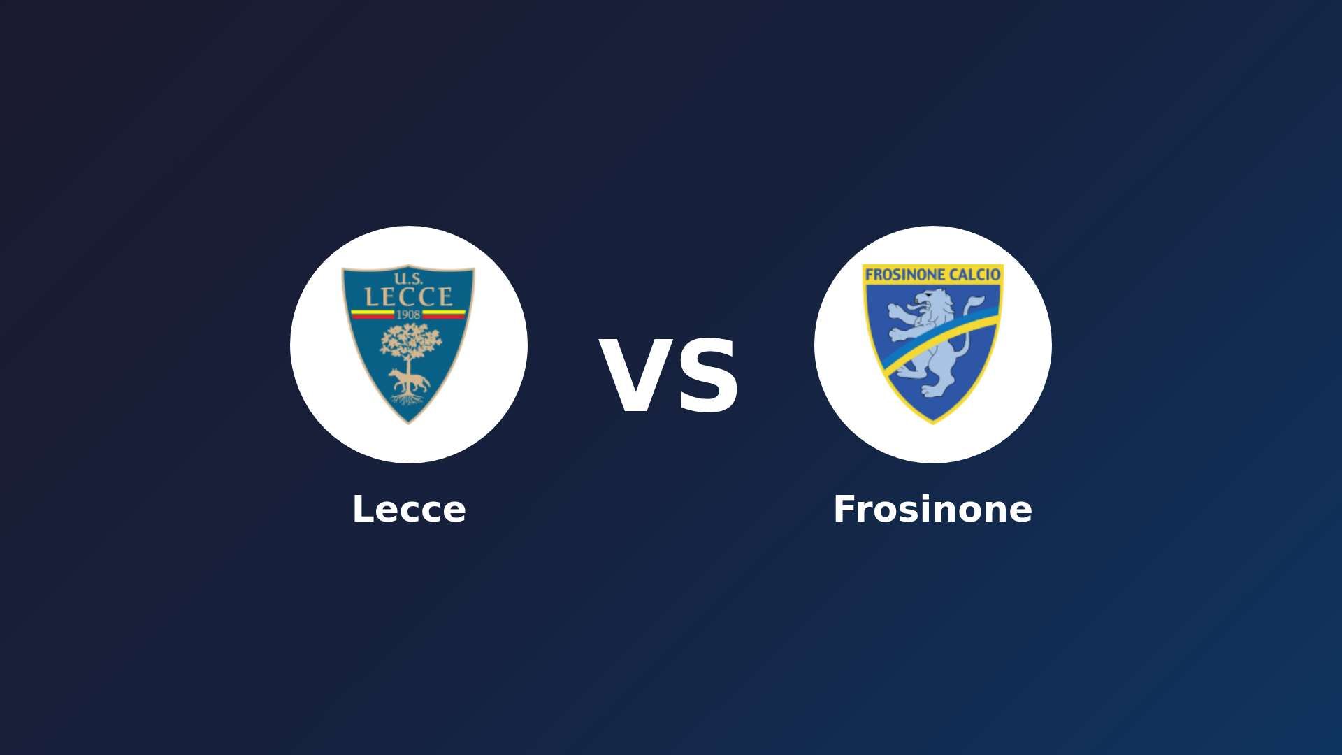 Lecce vs Frosinone