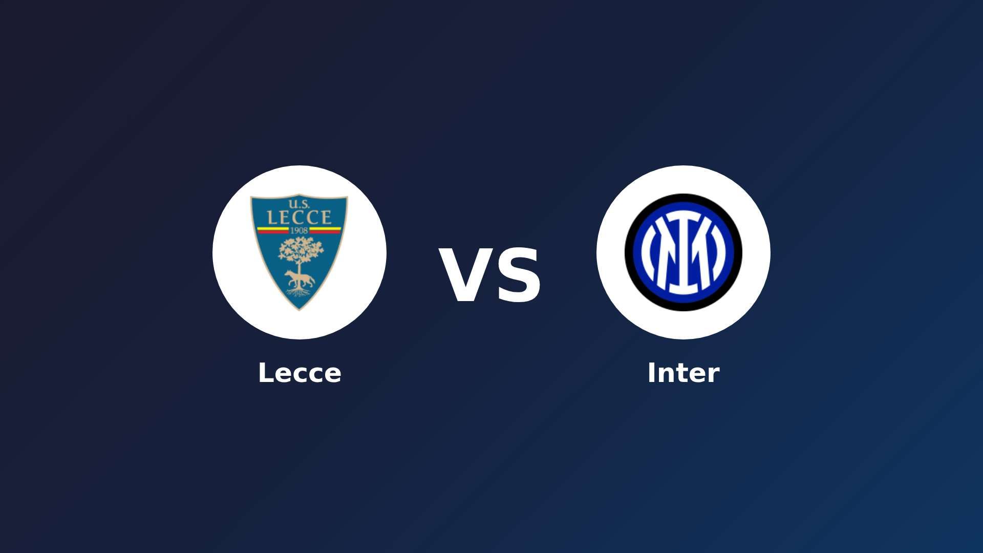 Lecce vs Inter