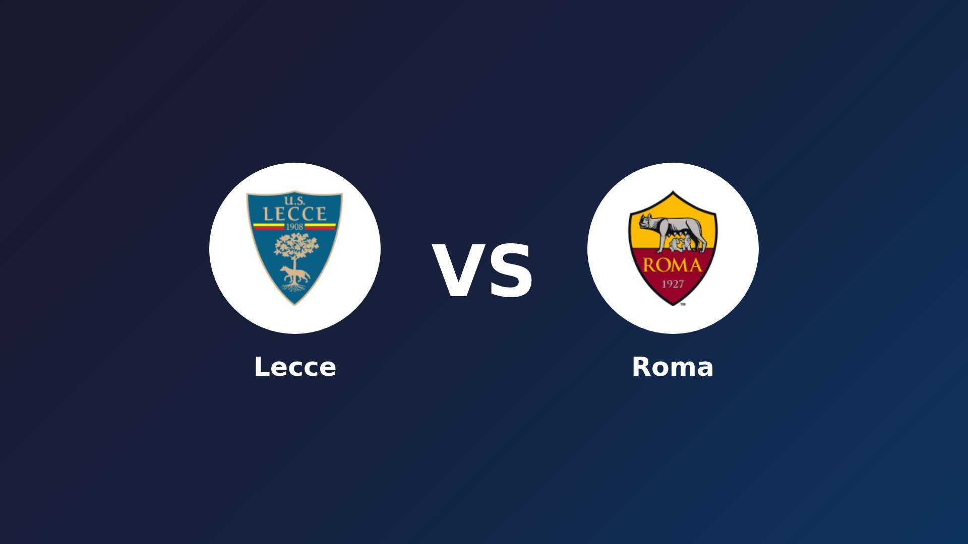 Lecce vs Roma