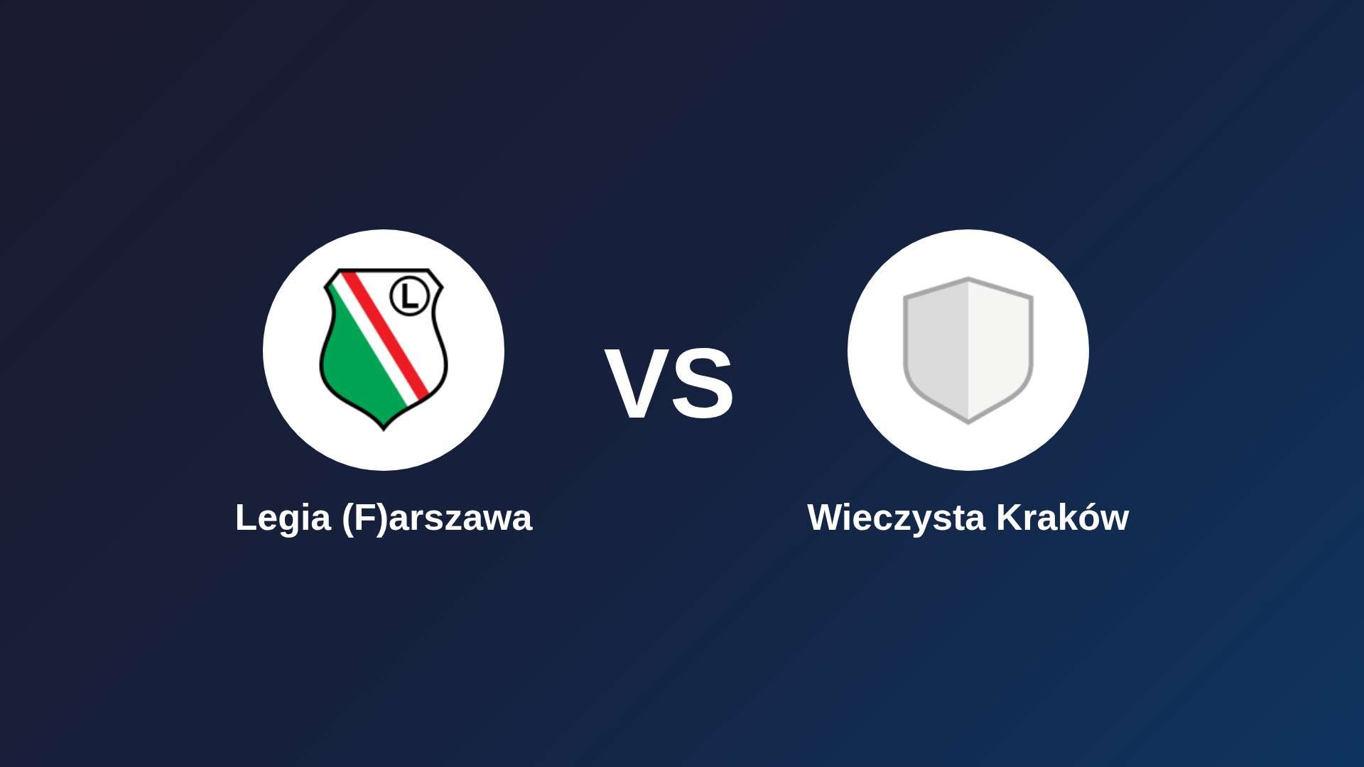 Legia (F)arszawa vs (F)ieczysta Kraków