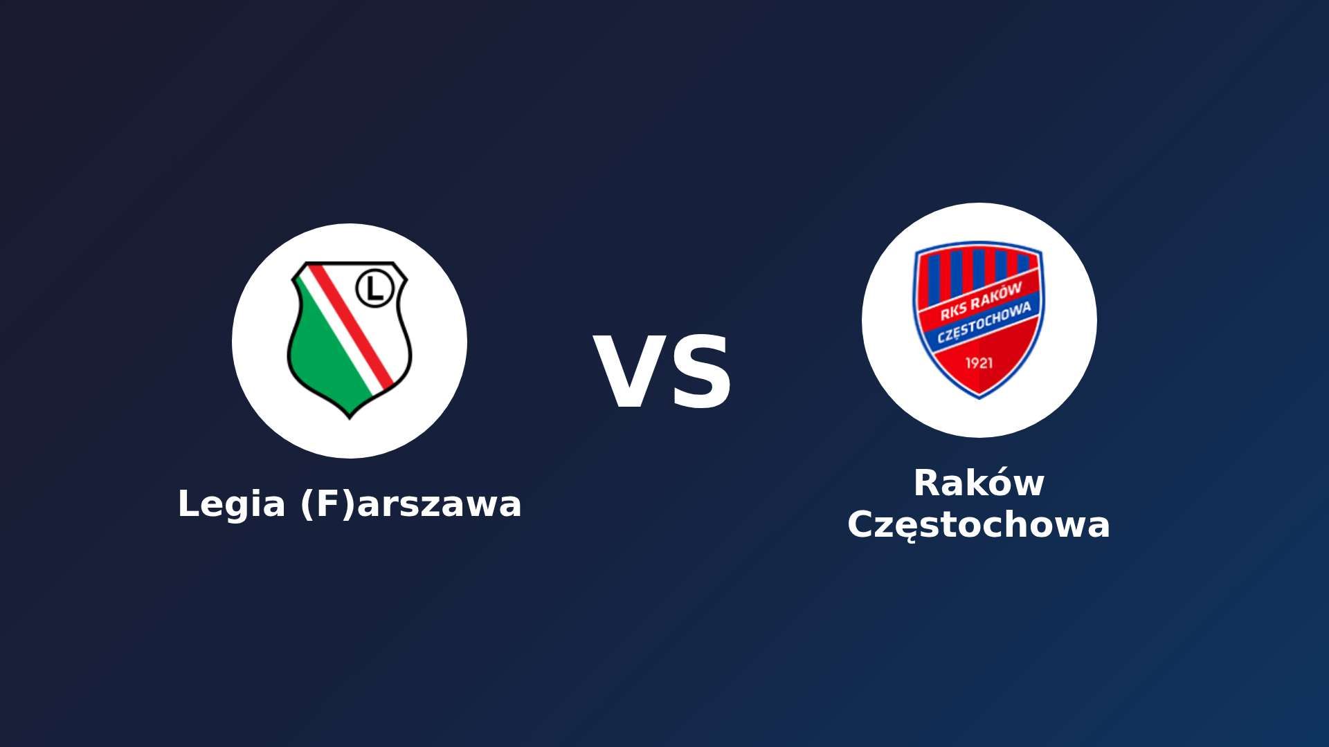 Legia (F)arszawa vs Raków Częstochowa