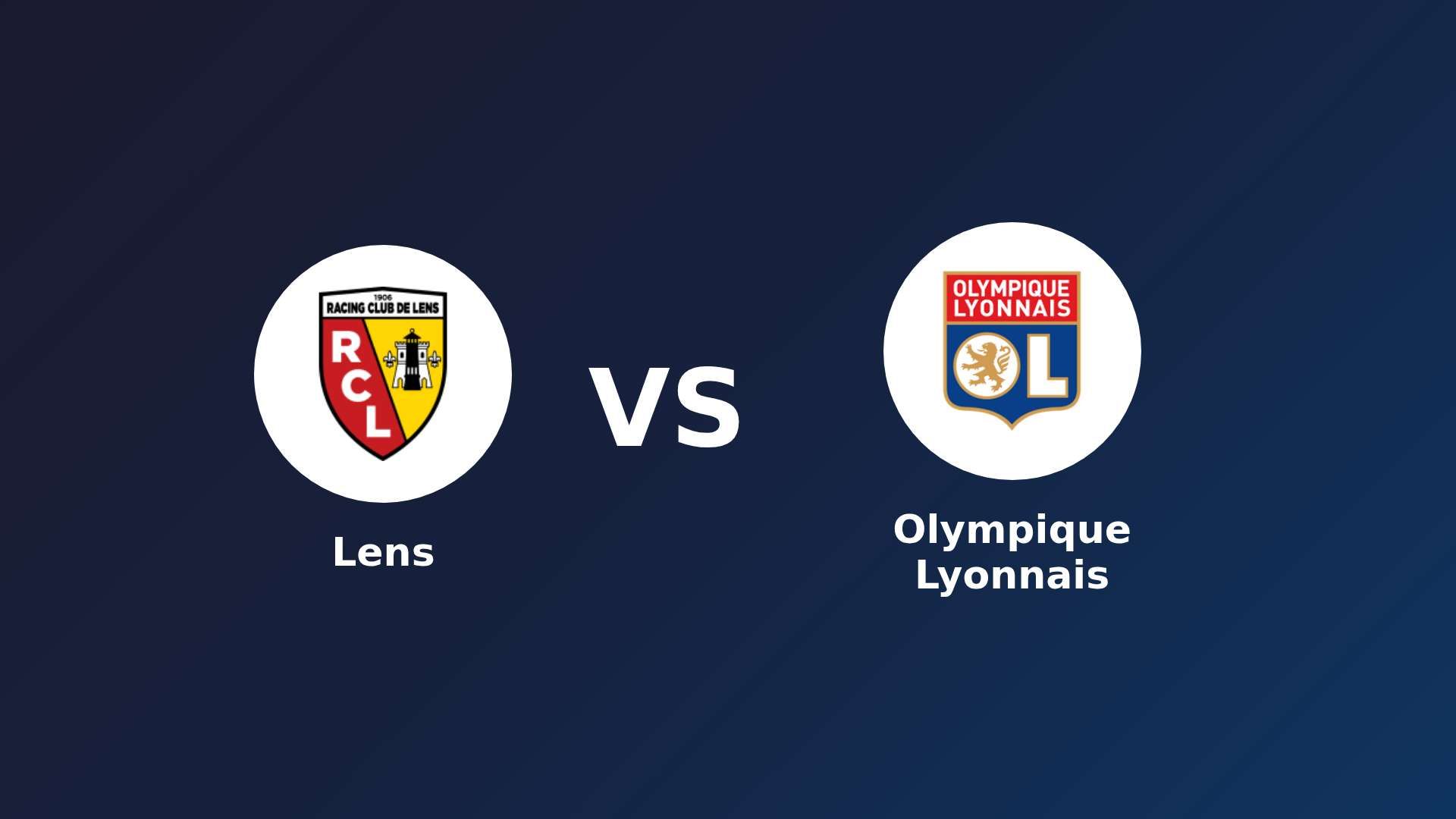 Lens vs Olympique Lyonnais
