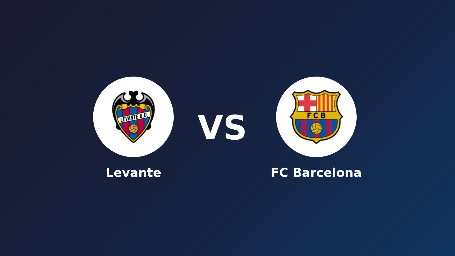 Levante vs FC Barcelona