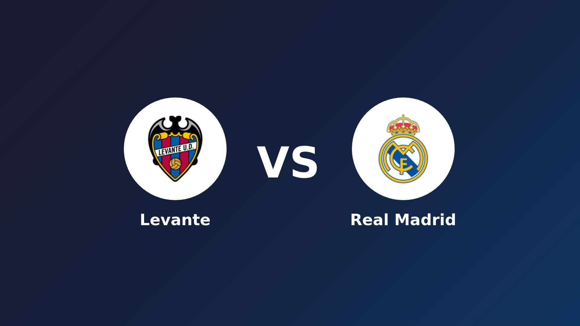 Levante vs Real Madrid