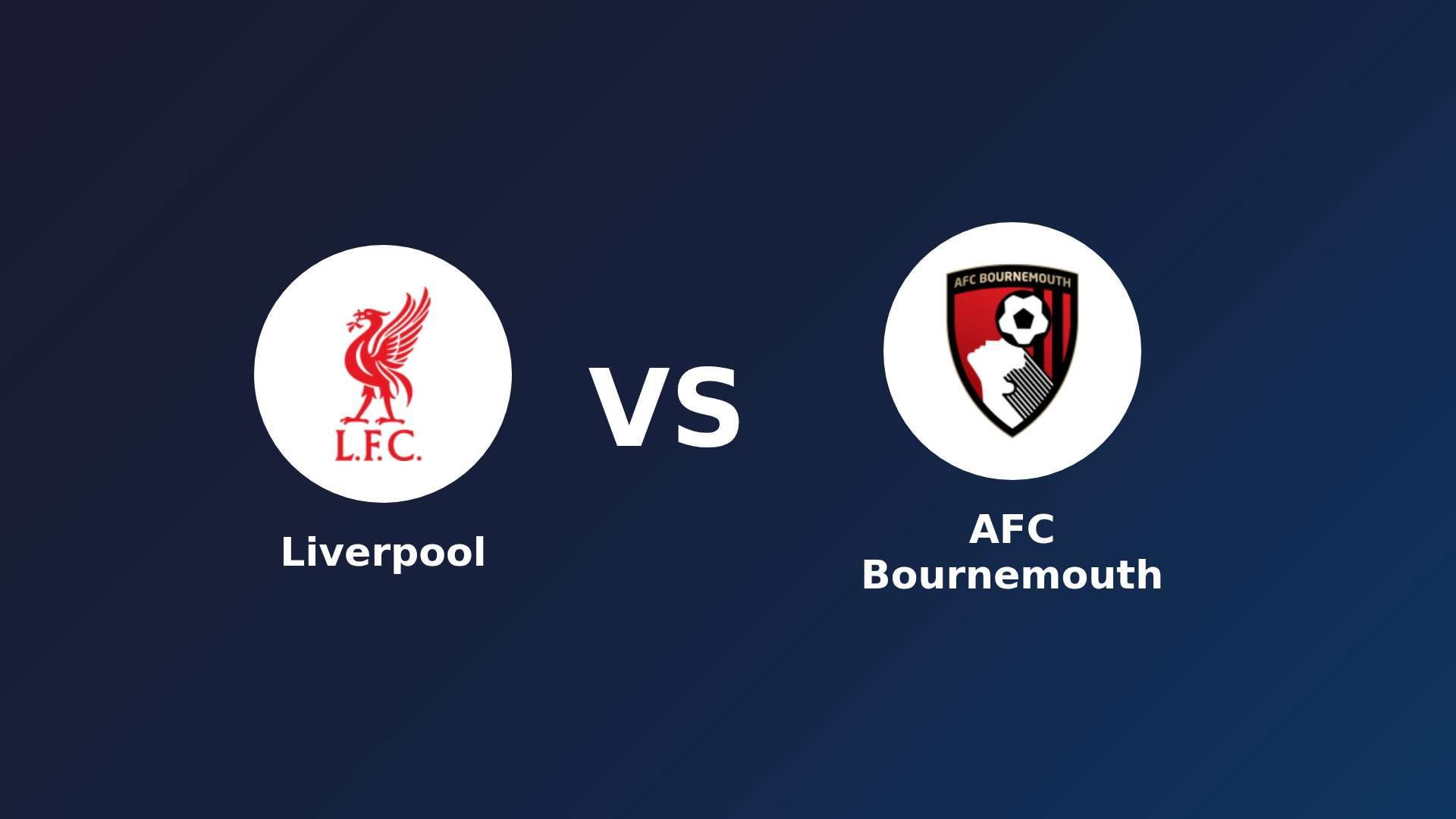 Liverpool vs AFC Bournemouth