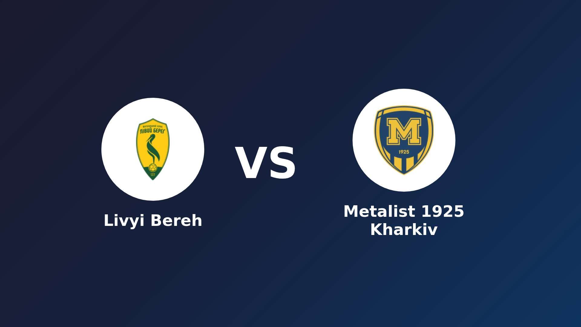 Livyi Bereh vs Metalist 1925 Kharkiv