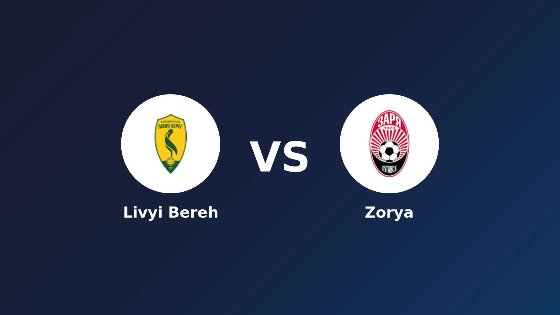 Livyi Bereh vs Zorya Luhansk