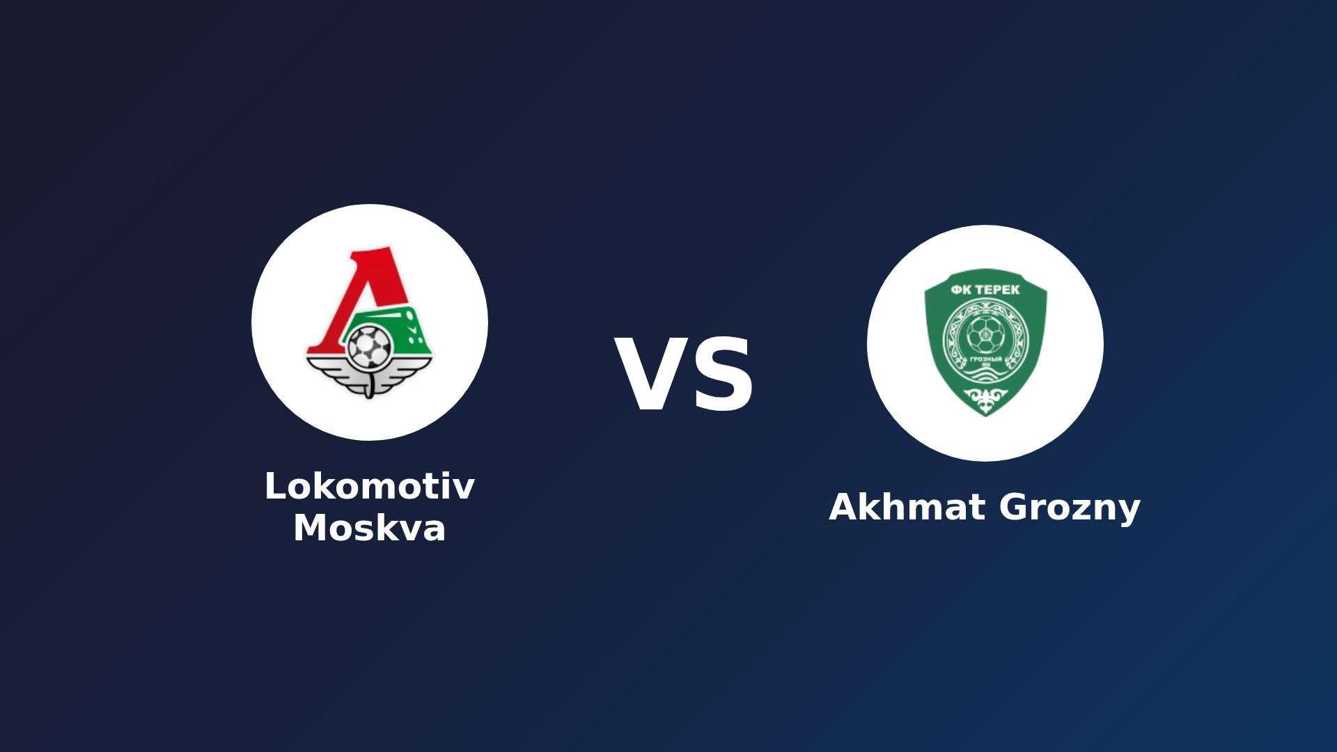 Lokomotiv Moskva vs Akhmat Grozny