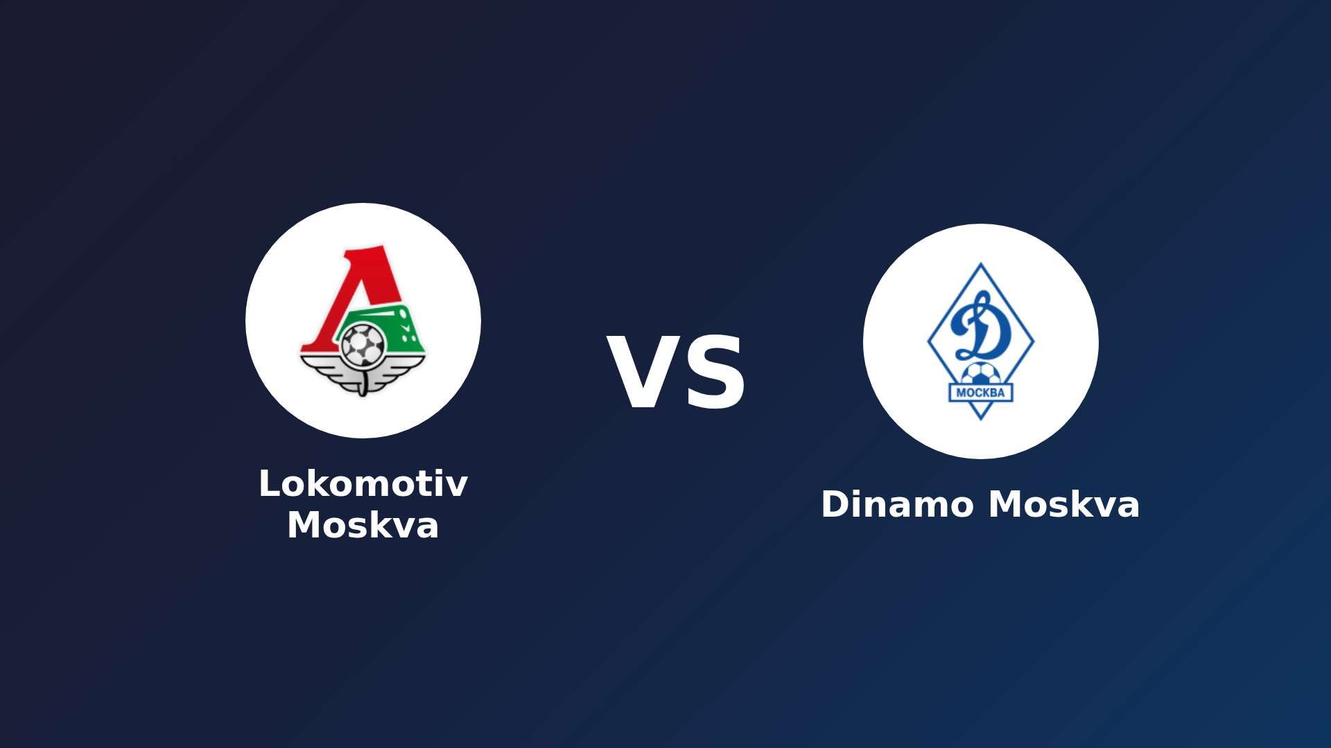 Lokomotiv Moskva vs Dinamo Moskva