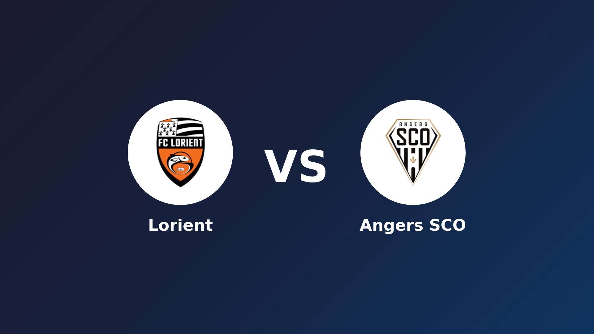 Lorient vs Angers SCO