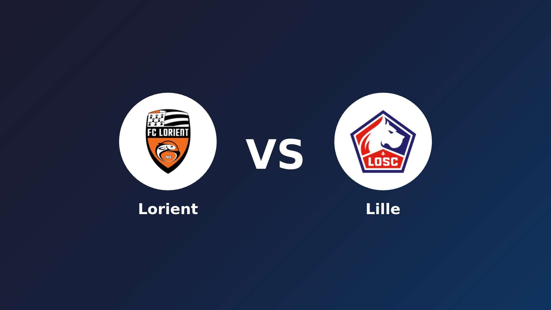 Lorient vs LOSC Lille