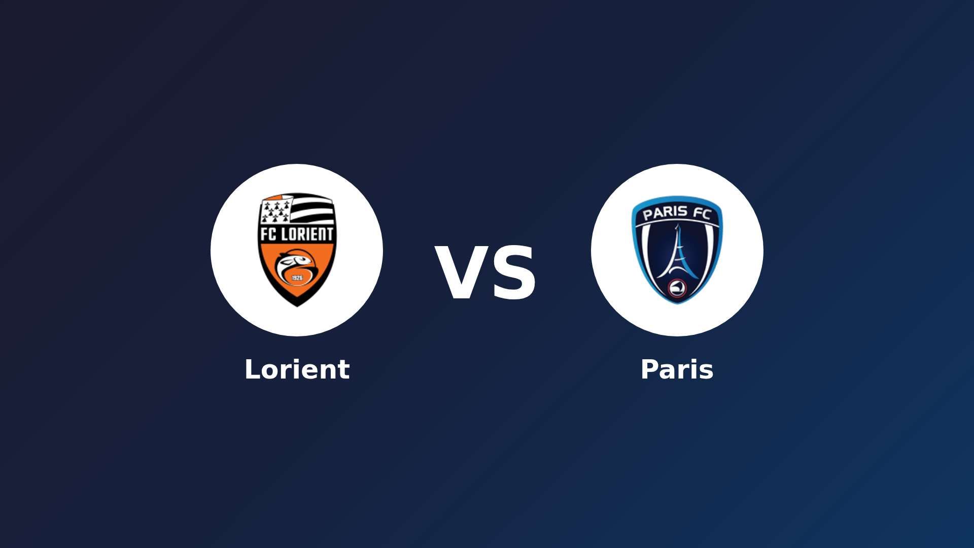 Lorient vs Paris