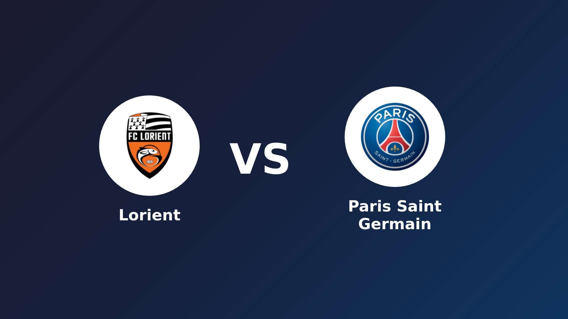 Lorient vs Paris Saint Germain