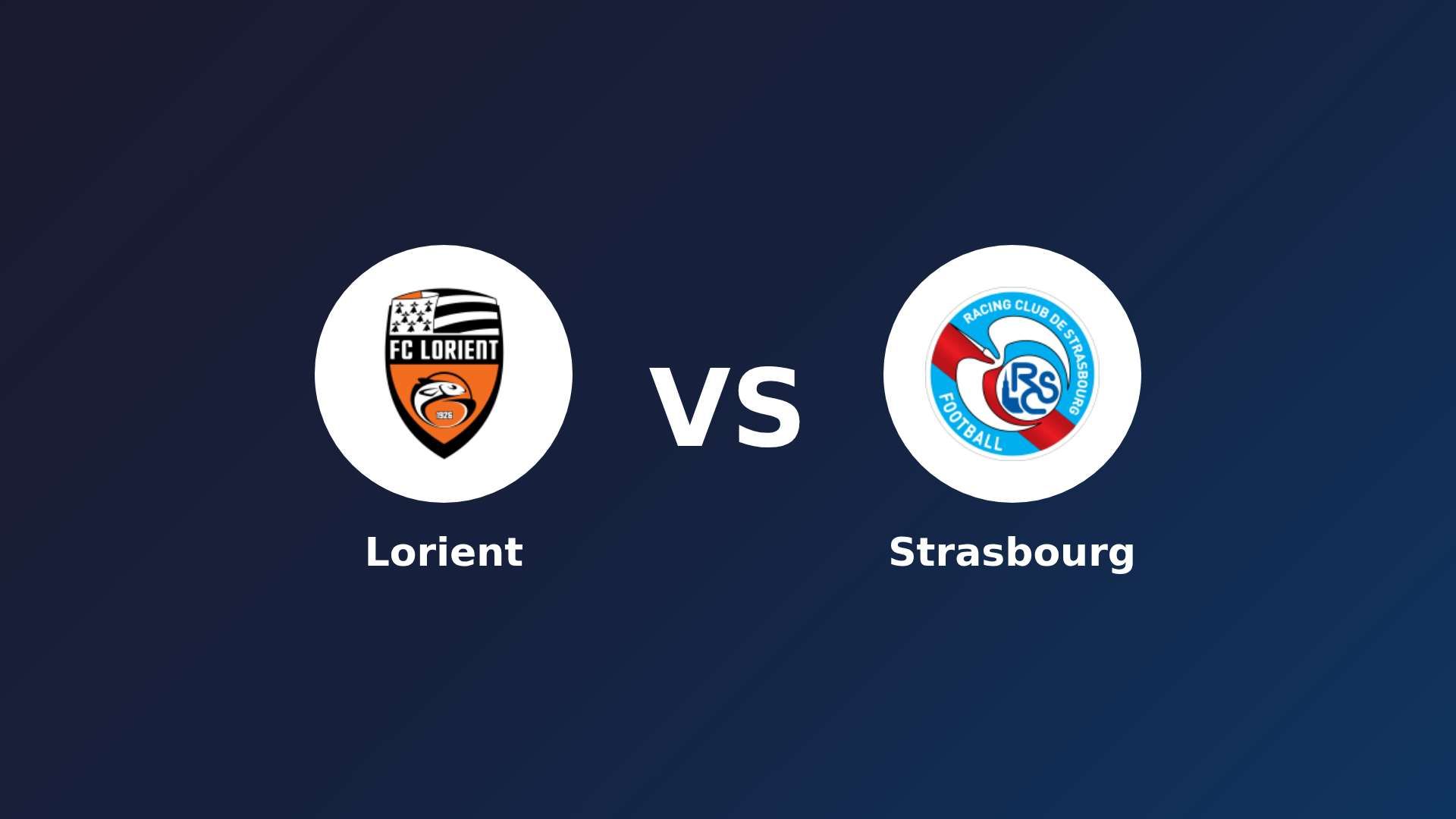 Lorient vs Strasbourg