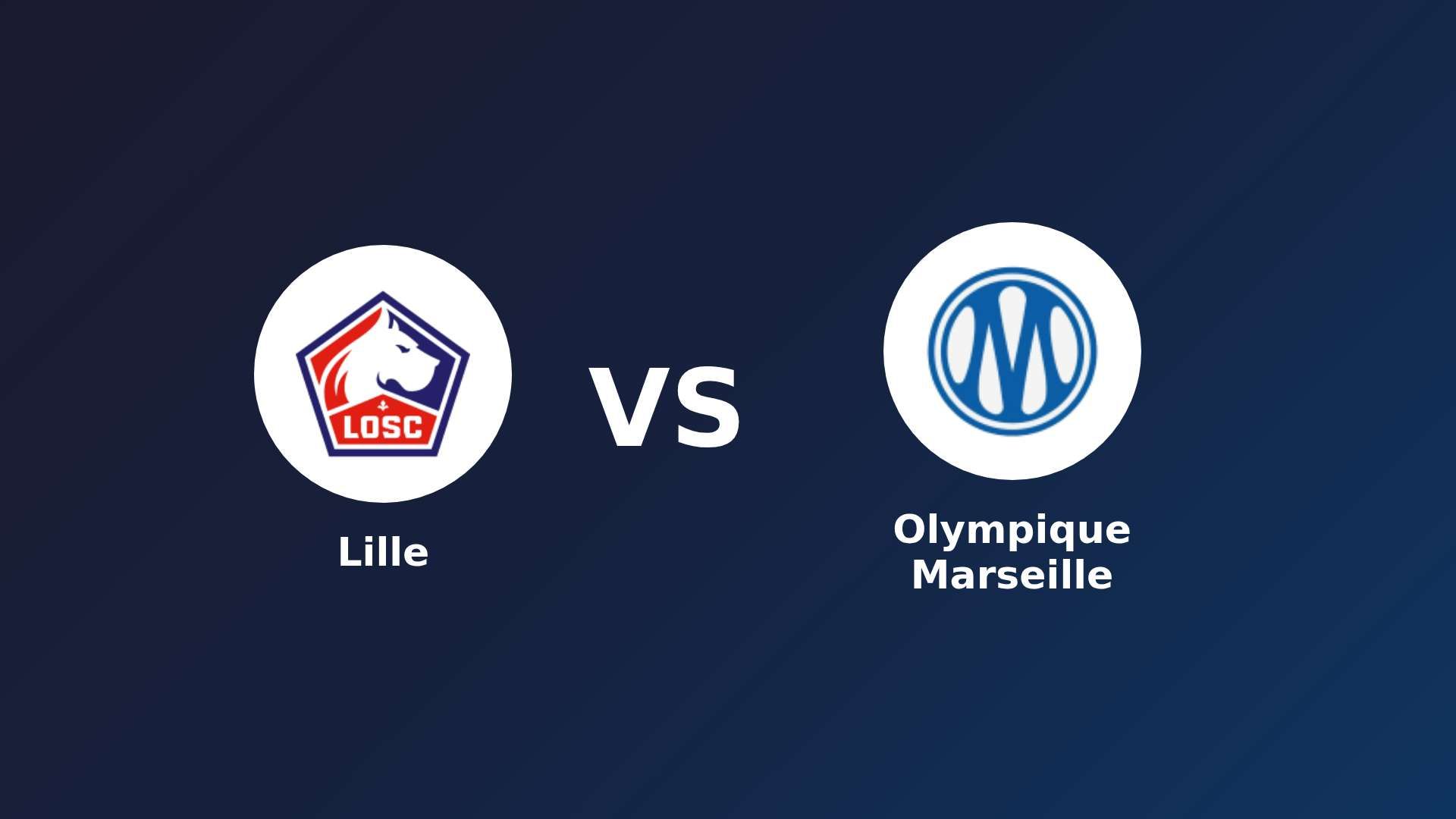 LOSC Lille vs Olympique Marseille