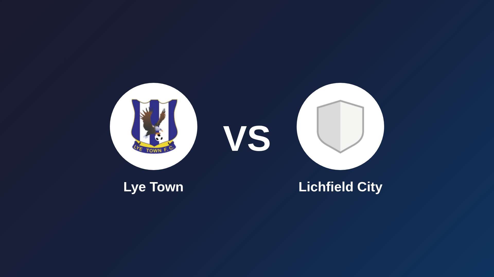 Lye Town vs Lichfield City
