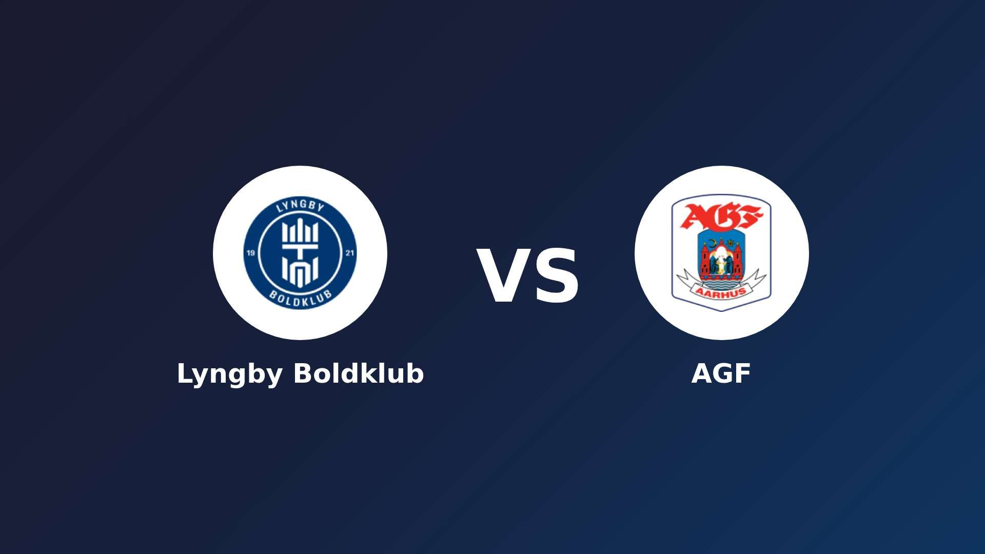 Lyngby Boldklub vs AGF