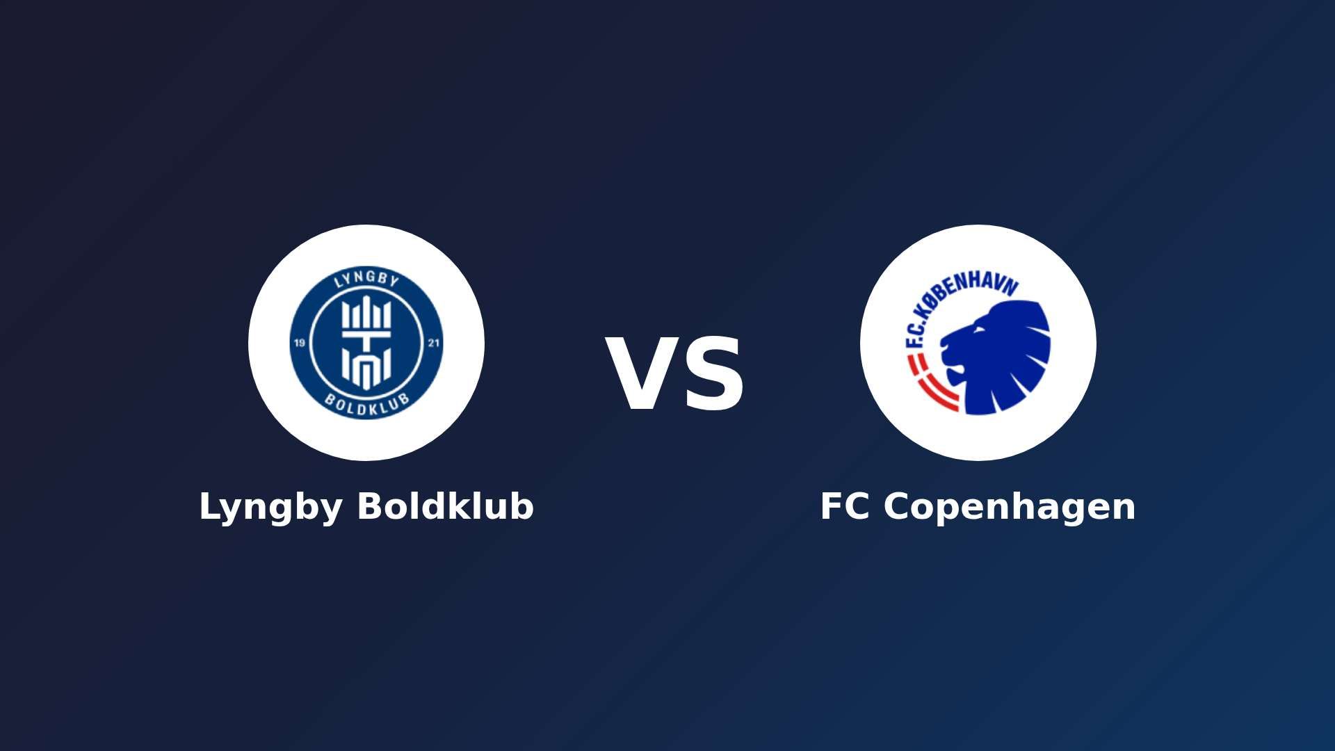 Lyngby Boldklub vs FC København