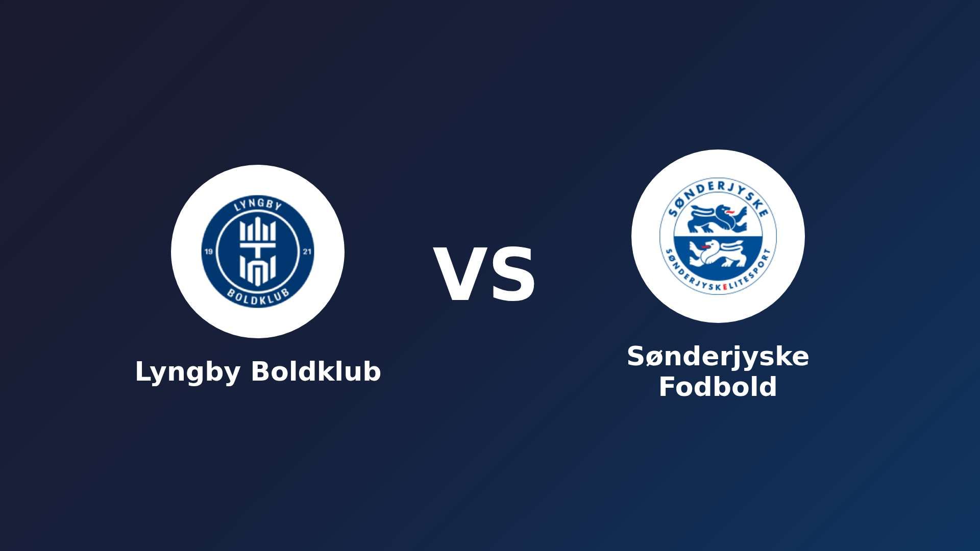 Lyngby Boldklub vs Sønderjyske Fodbold