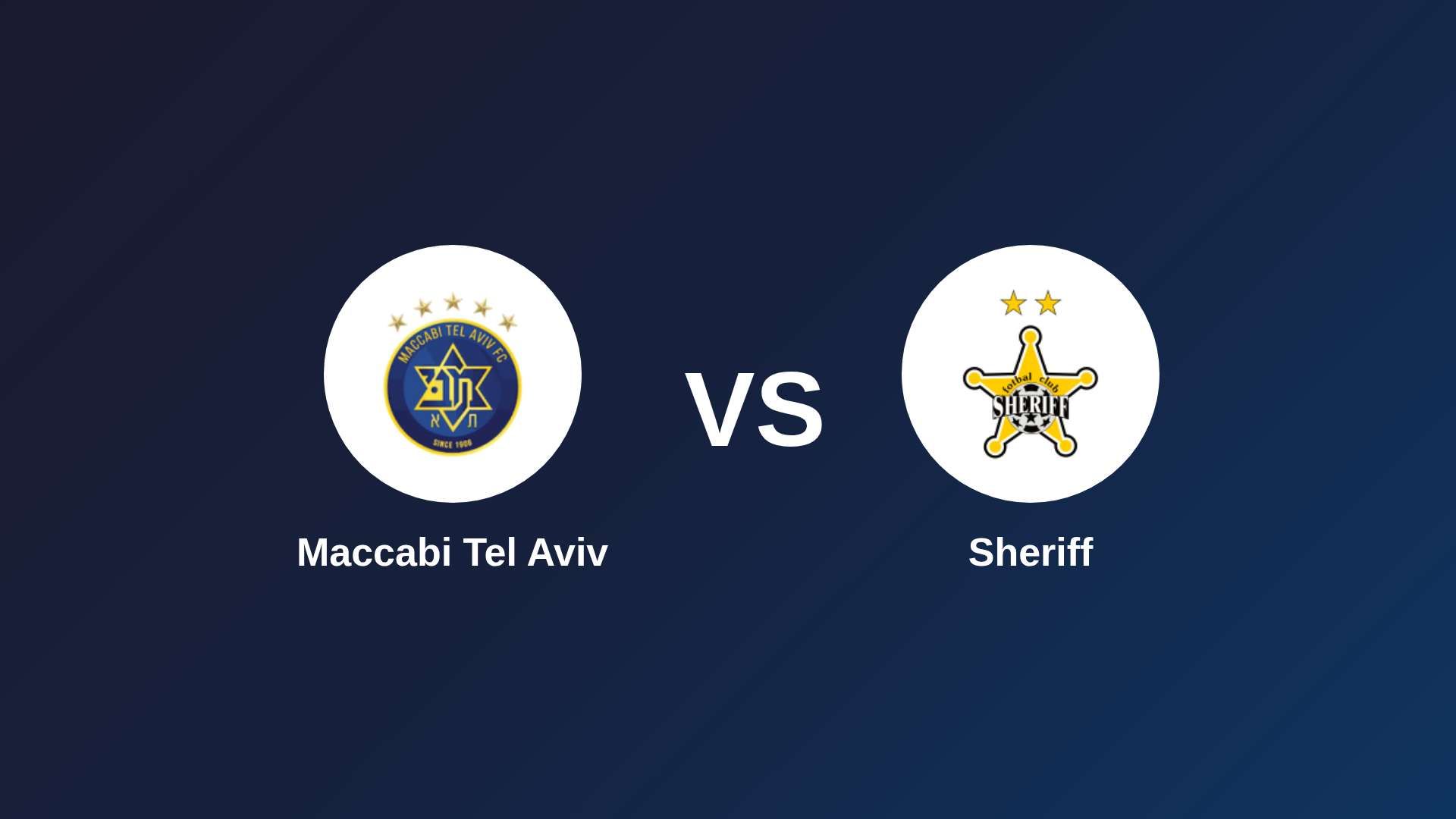 Maccabi Tel Aviv vs Sheriff