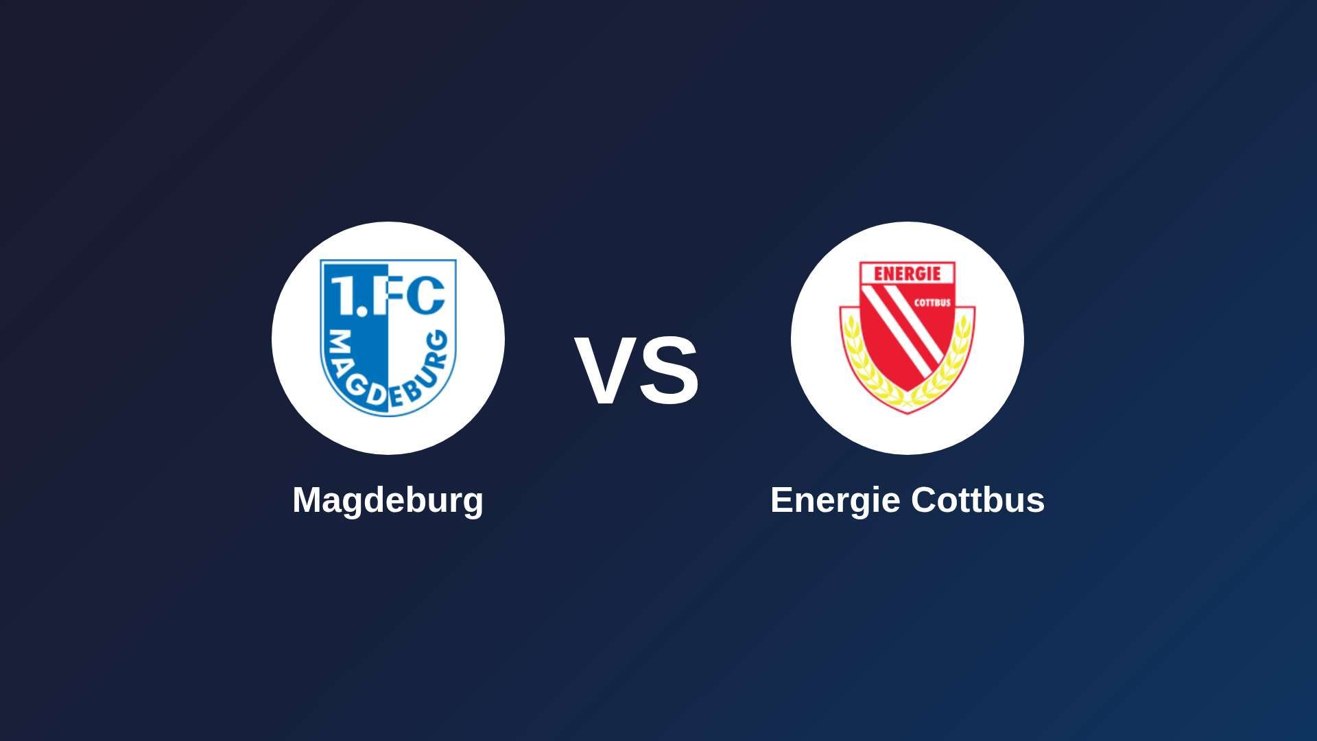 Magdeburg vs Energie Cottbus
