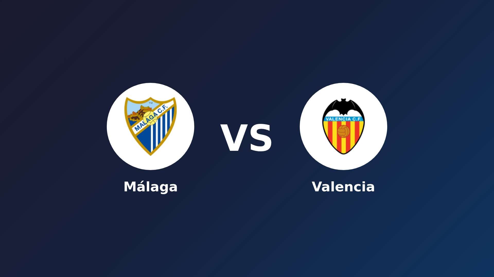 Málaga vs Valencia
