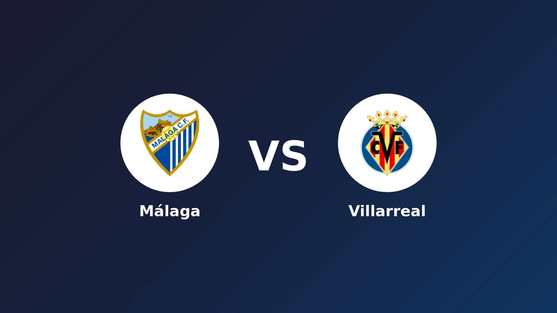 Málaga vs Villarreal