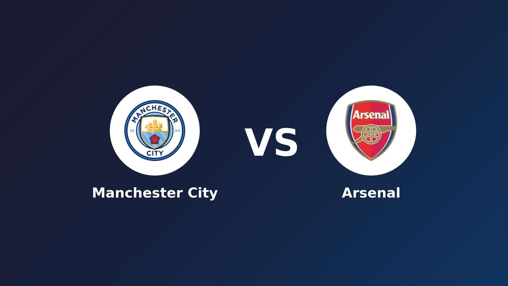 Manchester City vs Arsenal
