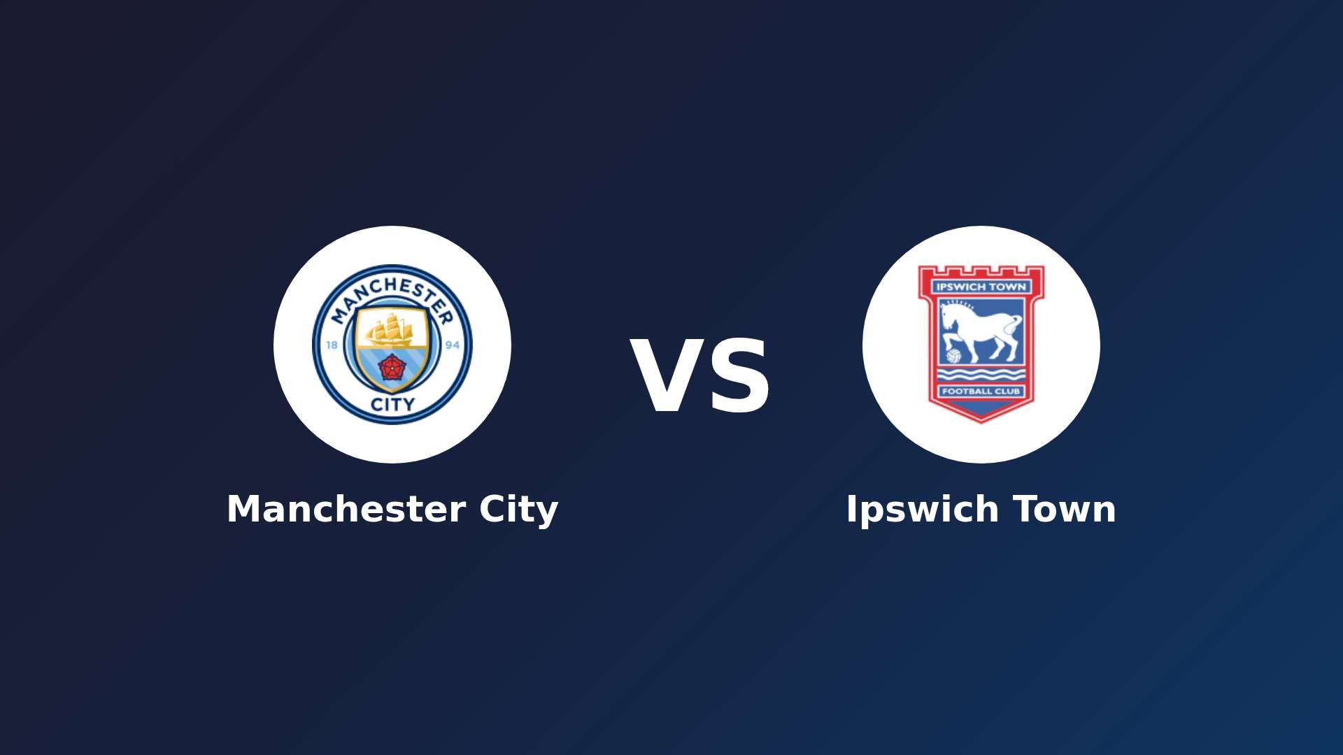 Manchester City vs Ipswich Town
