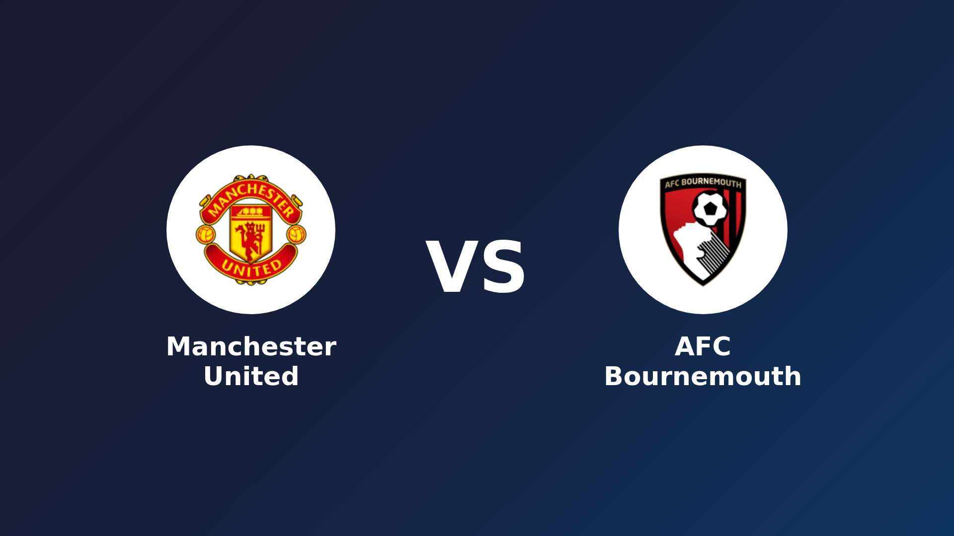 Manchester United vs AFC Bournemouth