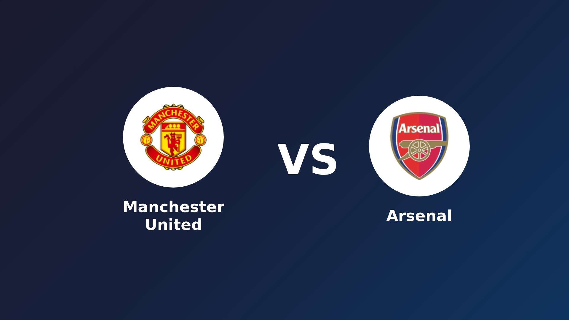 Manchester United vs Arsenal