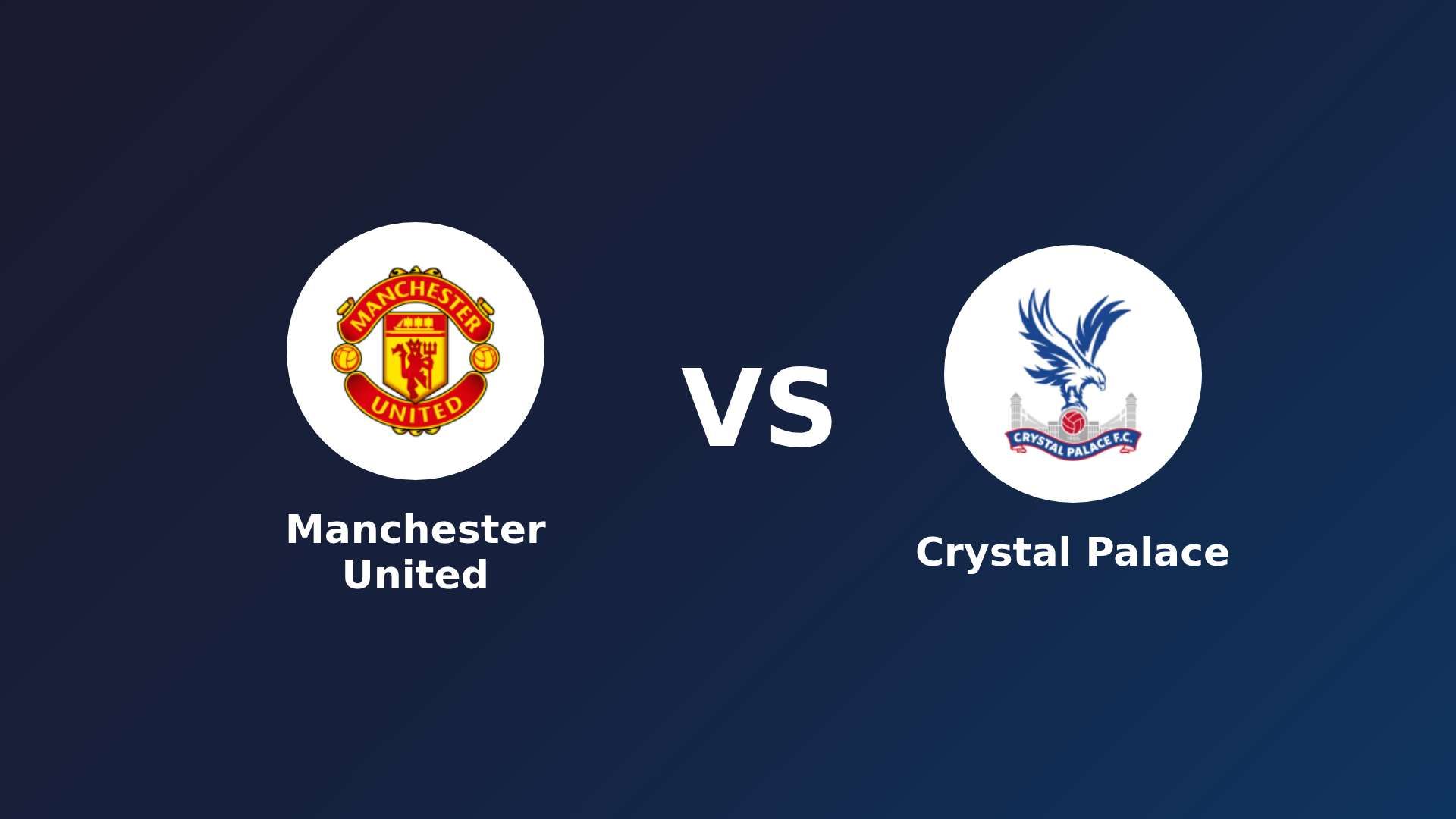 Manchester United vs Crystal Palace