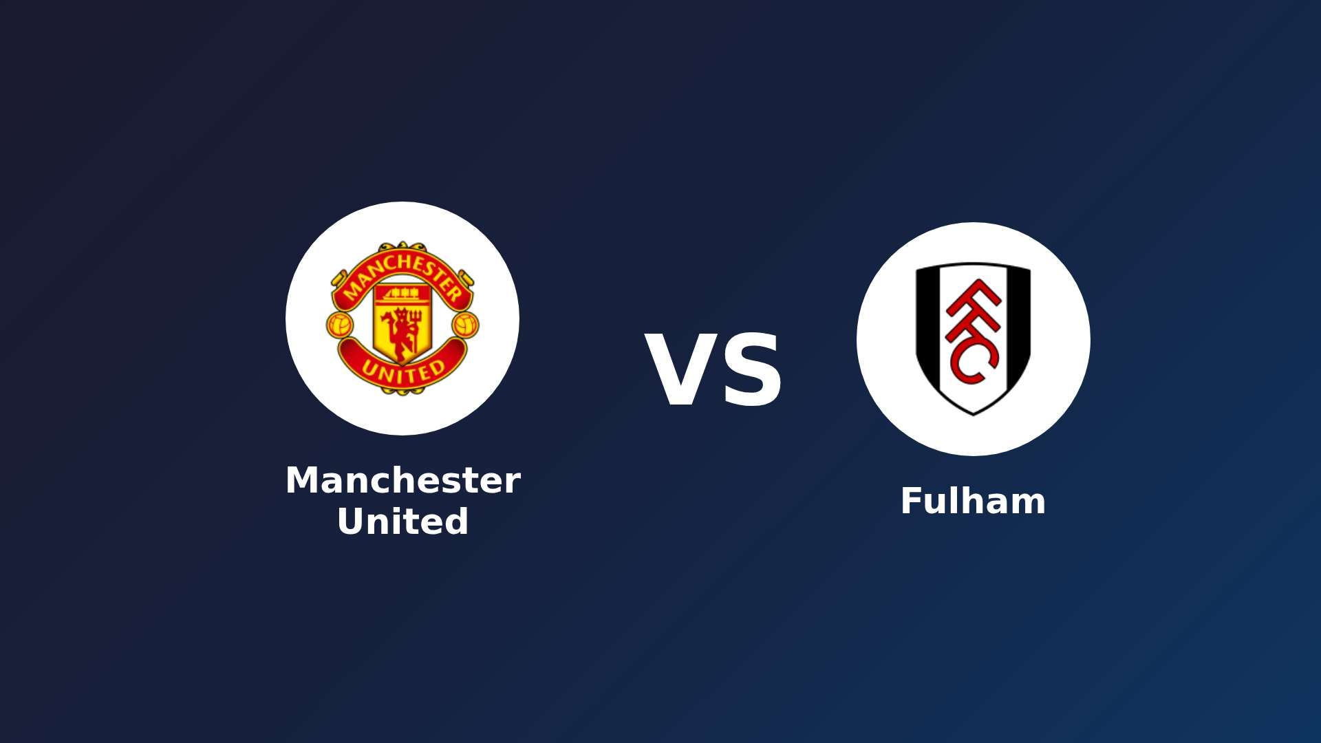 Manchester United vs Fulham