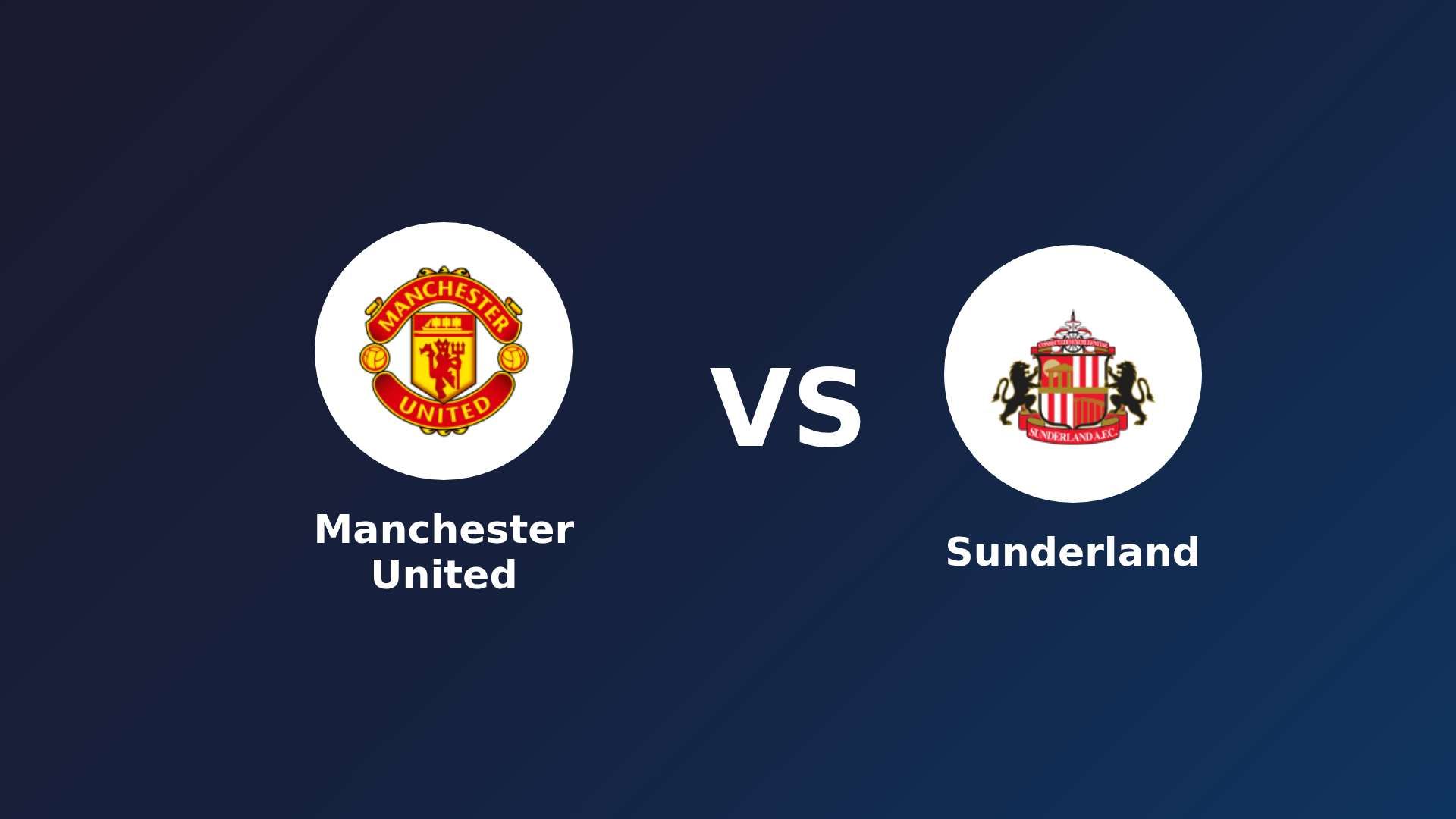 Manchester United vs Sunderland