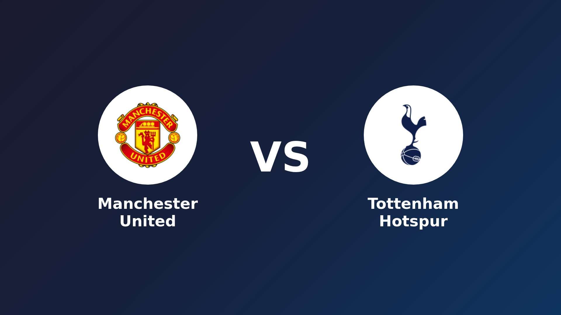 Manchester United vs Tottenham Hotspur