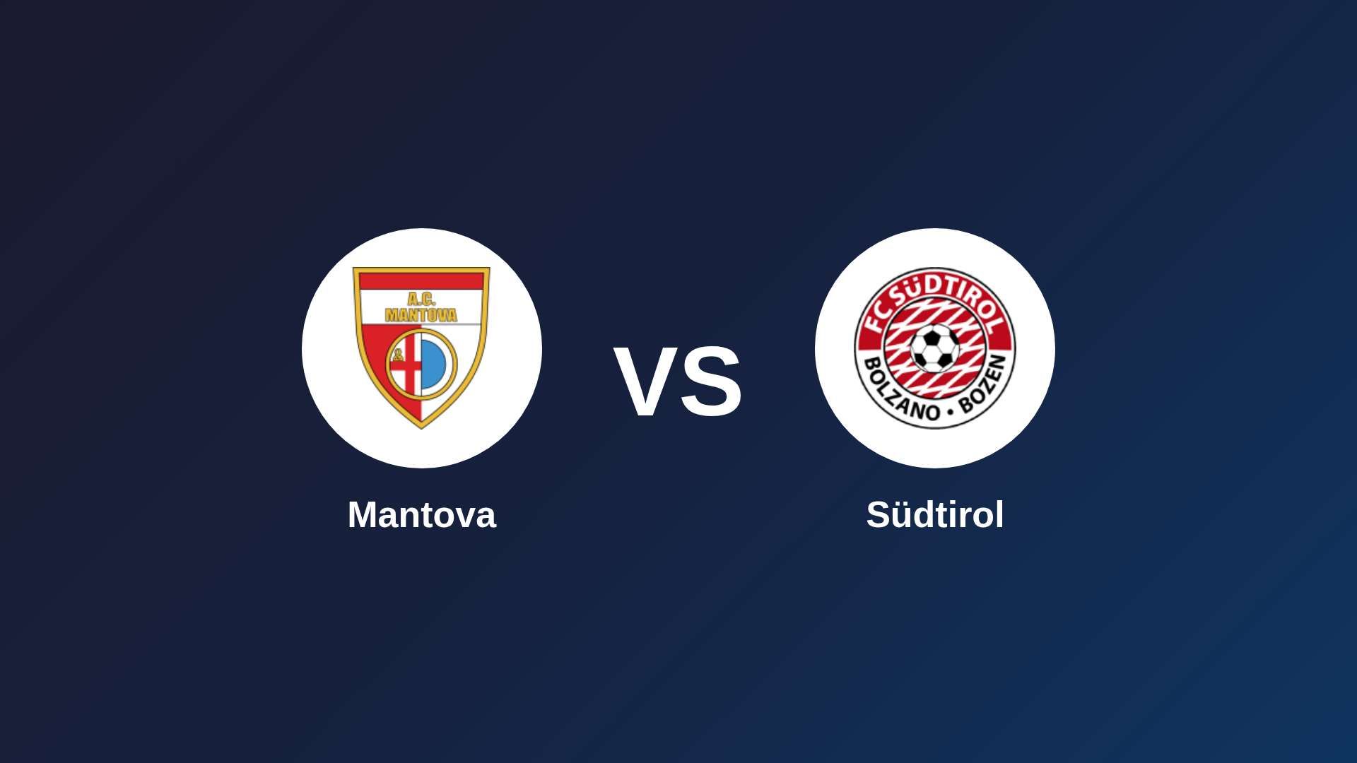 Mantova vs Südtirol